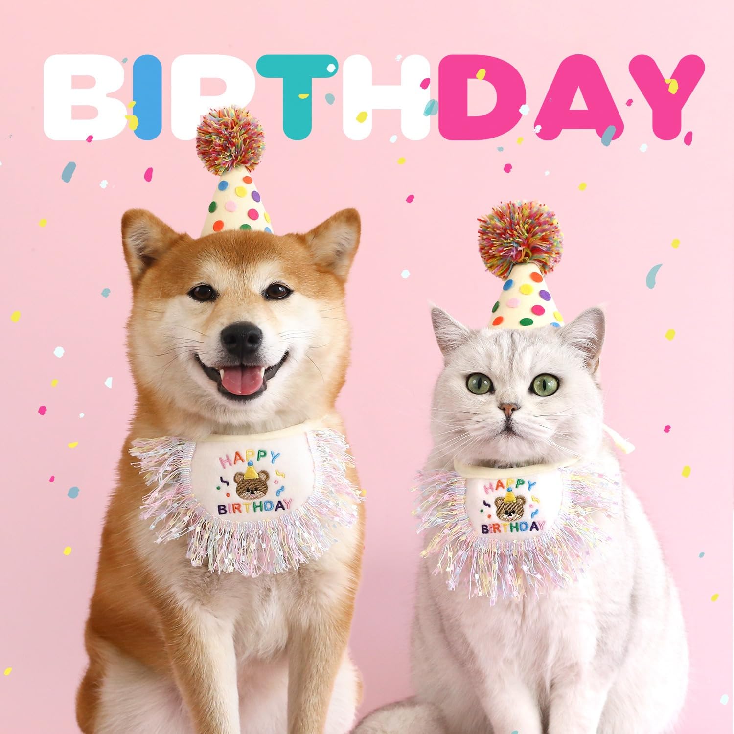 Dog Princess Costumes Puppy Birthday Bandana Scarf and Party Hat Cute Lace Dog Bib Scarf and Birthday Hat Doggy Birthday Party D