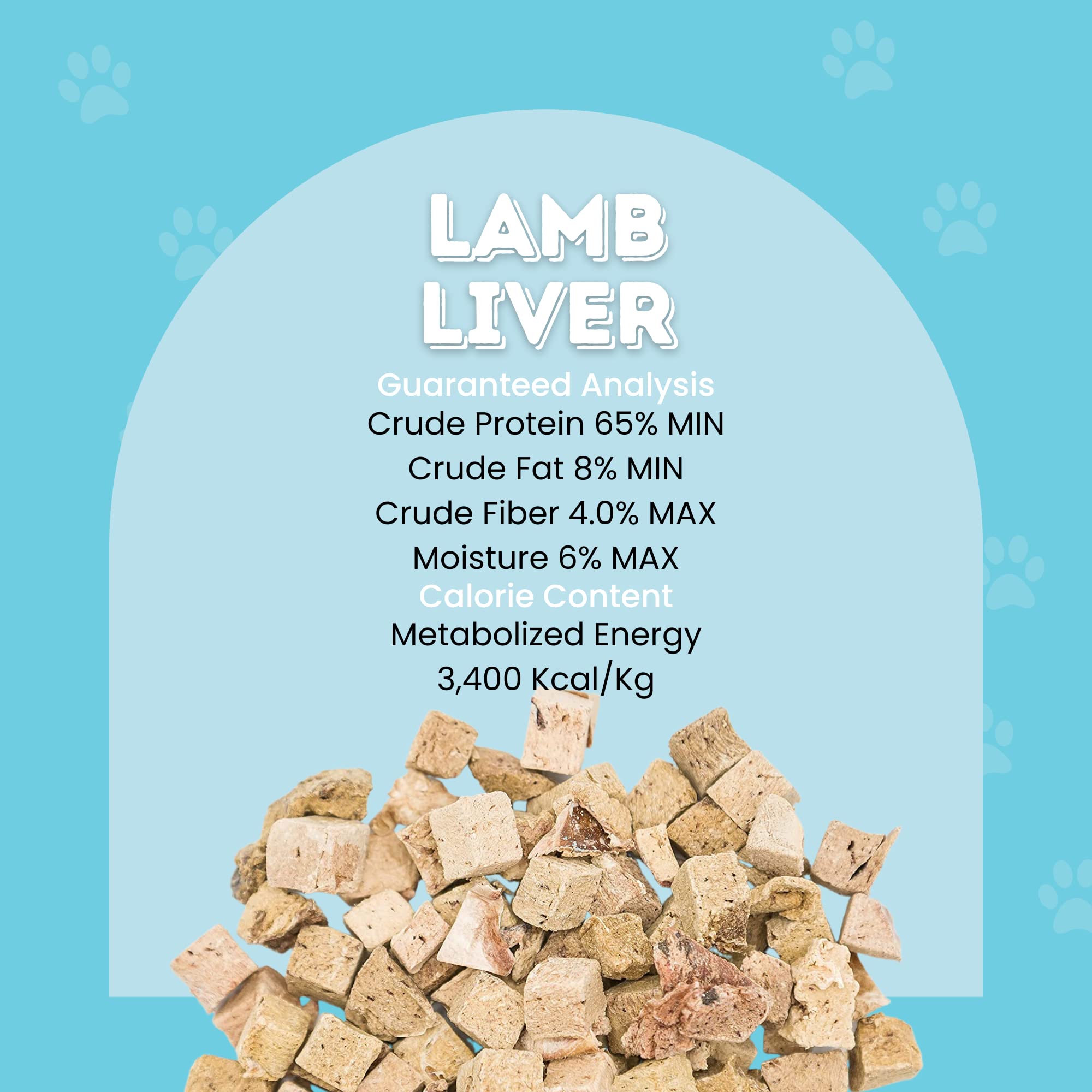 hotspot pets Lamb Liver Treats, 1LB Bag, All Natural Grain-Free Cat & Dog Training Topper Snack, Single Ingredient, Made in USA