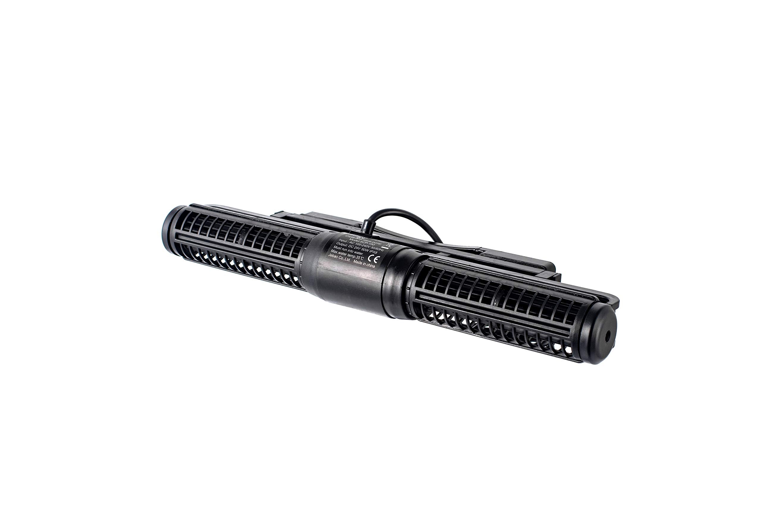 Jebao SCP-150 Sine Cross Flow Pump Wave Maker, Stainless Steel, Black, with Controller