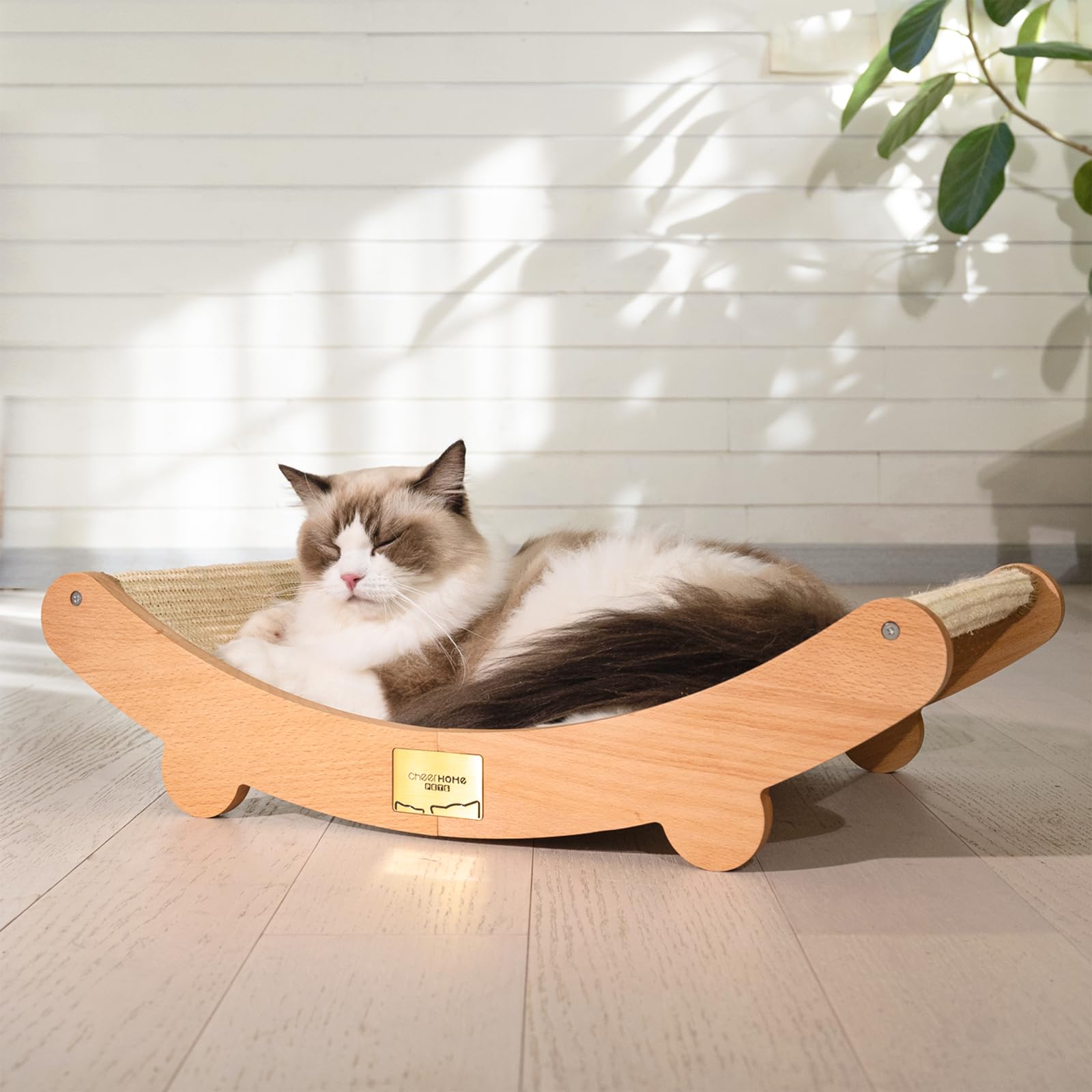 Cheerhome Pets Sisal Cat Scratcher Bed For Indoor Cats Hammock For Scratching Pad Cat Chair Nartural Sisal Scratch Post For Larg