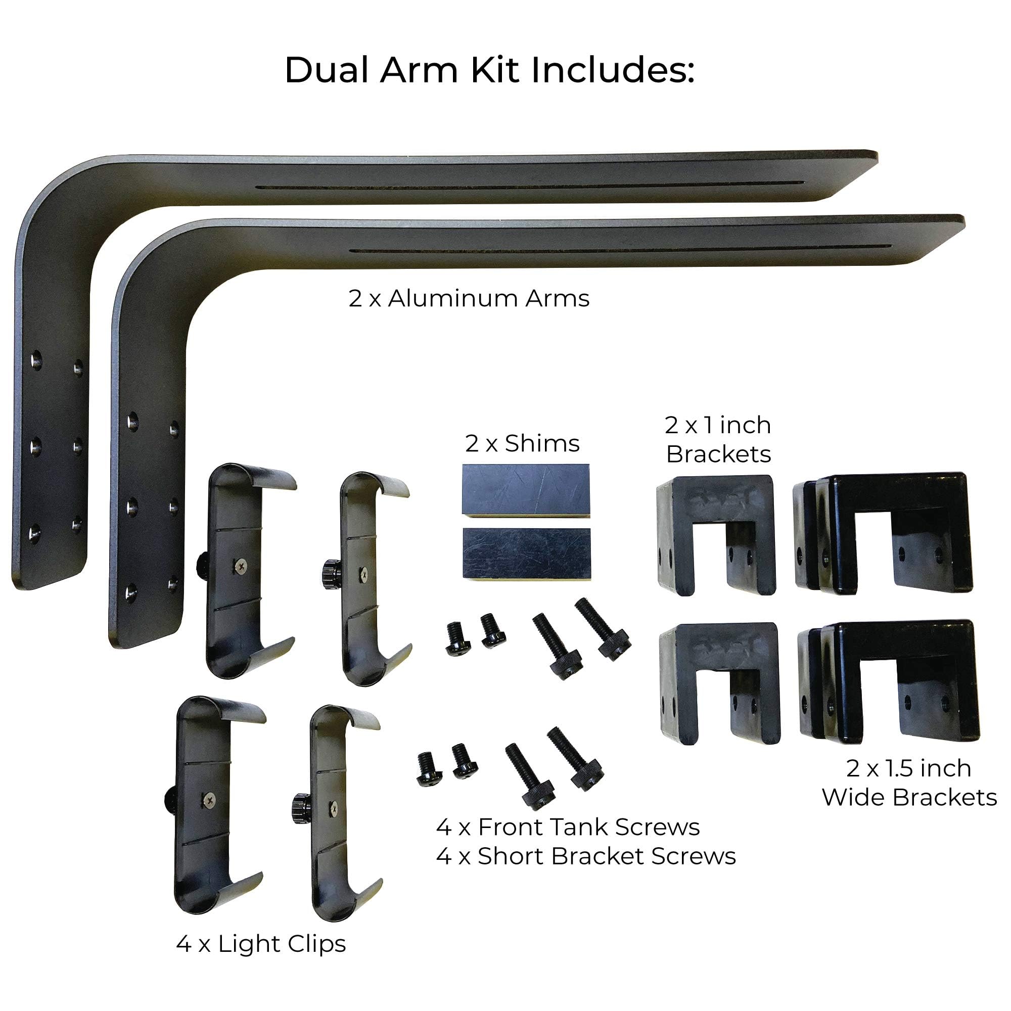 Current Usa Dual Adjustable Aquarium Light Arm Mount Kit