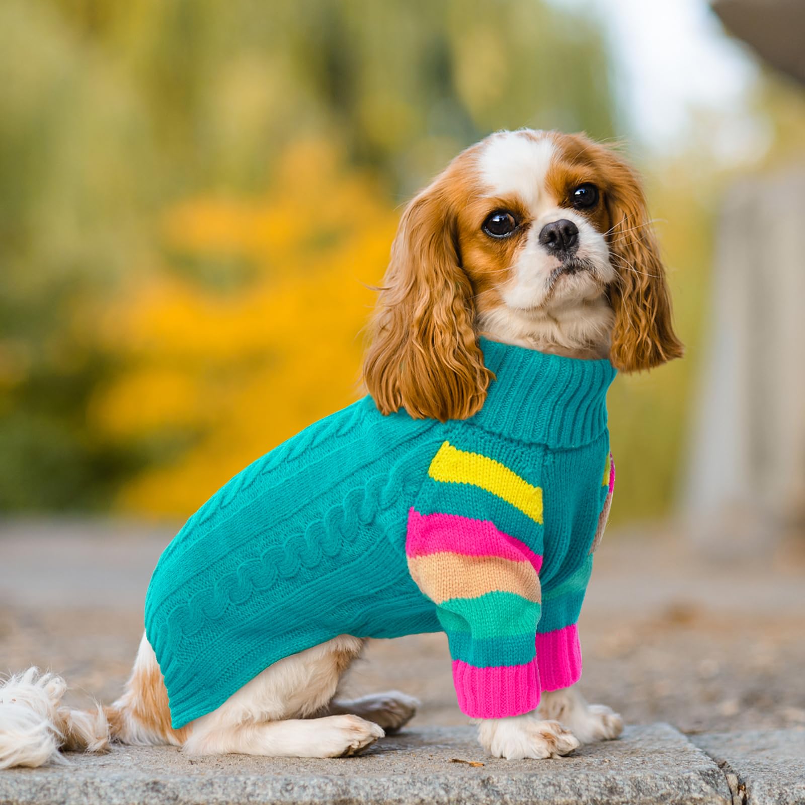 Ouobob Dog Sweater Warm, Comfy Thick Sweaters For Large Size Dogs Girls Boys, Dog Christmas Sweaters Winter, Turtleneck Knit Swe