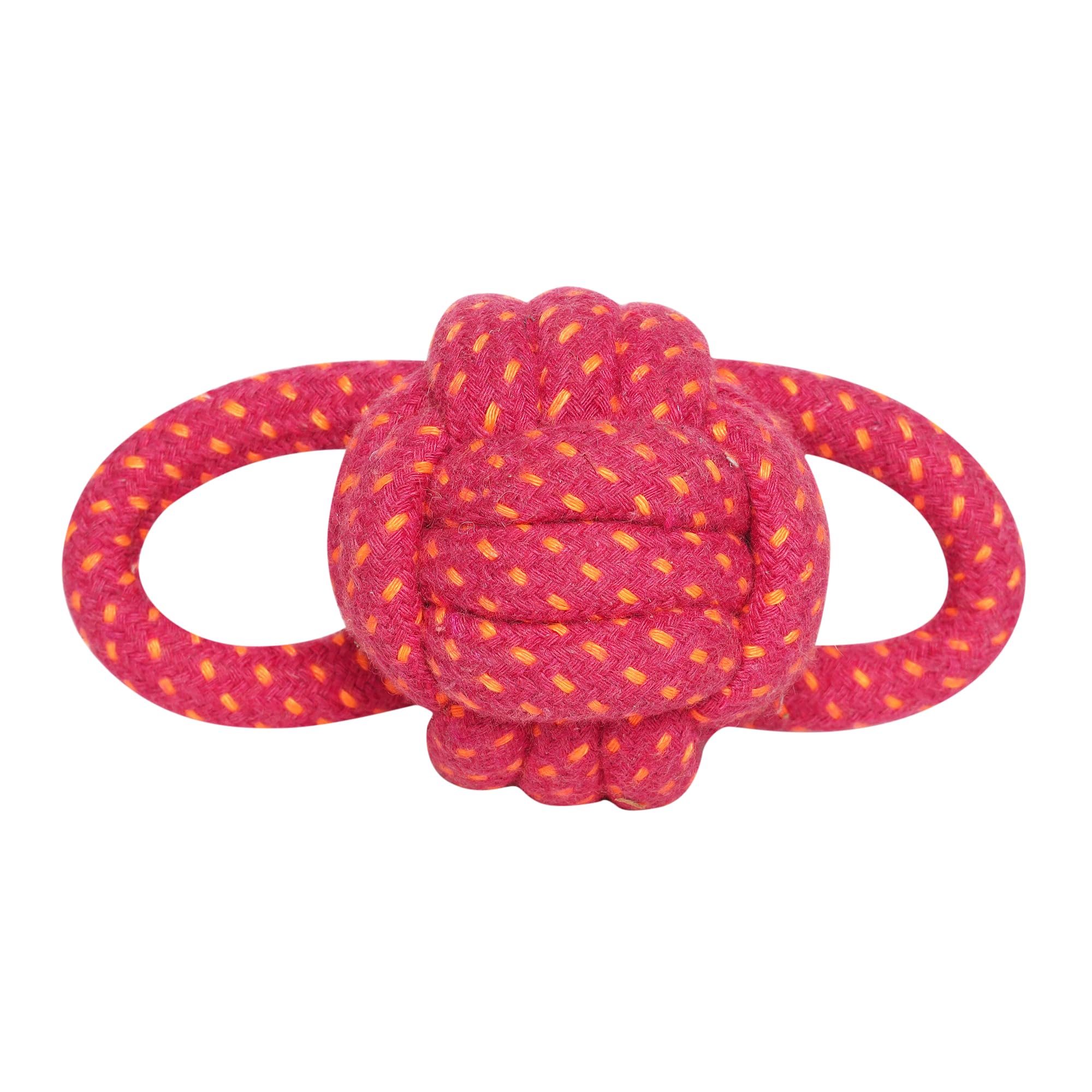 Pet En Care Rope Ladybug Dog Toy | Durable Cotton Rope Chew | Interactive Tug & Fetch | Teeth Cleaning Of Puppy & Small, Medium,