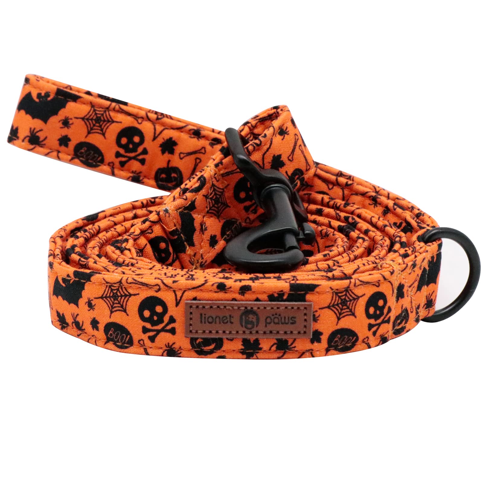 Lionet Paws Dog Leash For Small, Medium, Extra Small Dogs - Orange, 4.4Ft (135Cm), Cotton