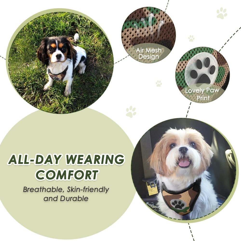 Lukovee Dog Safety Vest Harness With Seatbelt, Dog Car Harness Seat Belt Adjustable Pet Harnesses Double Breathable Mesh Fabric With Car Vehicle Connector Strap For Dog (Small, Lime Color)