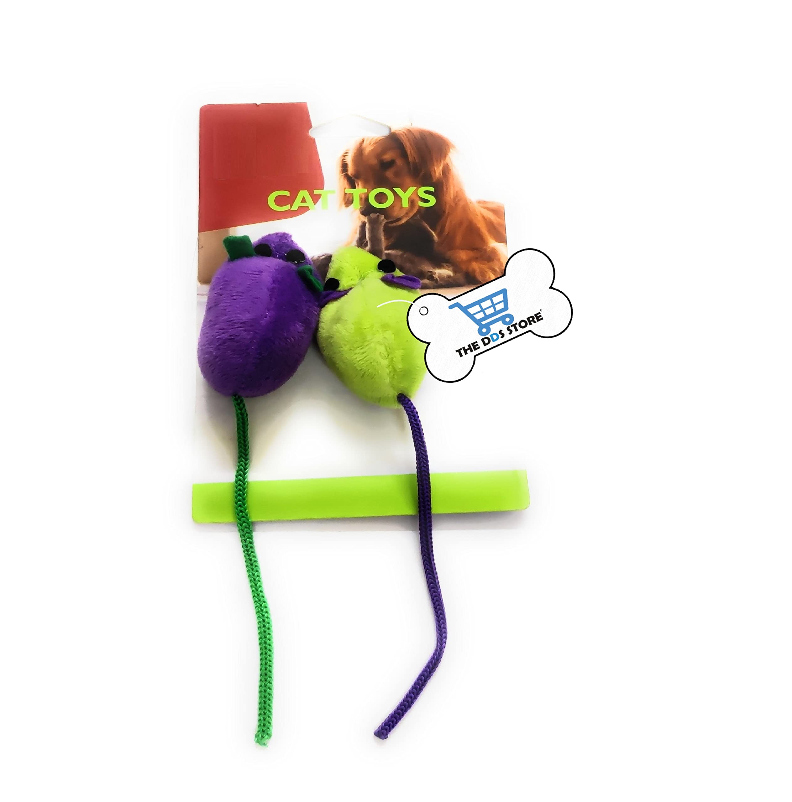 The Dds Store Cat Mouse Toy, 2Pcs Mouse Plush Toy Interactive Cartoon Pet Funny Toys For Cats Kittens (Single)