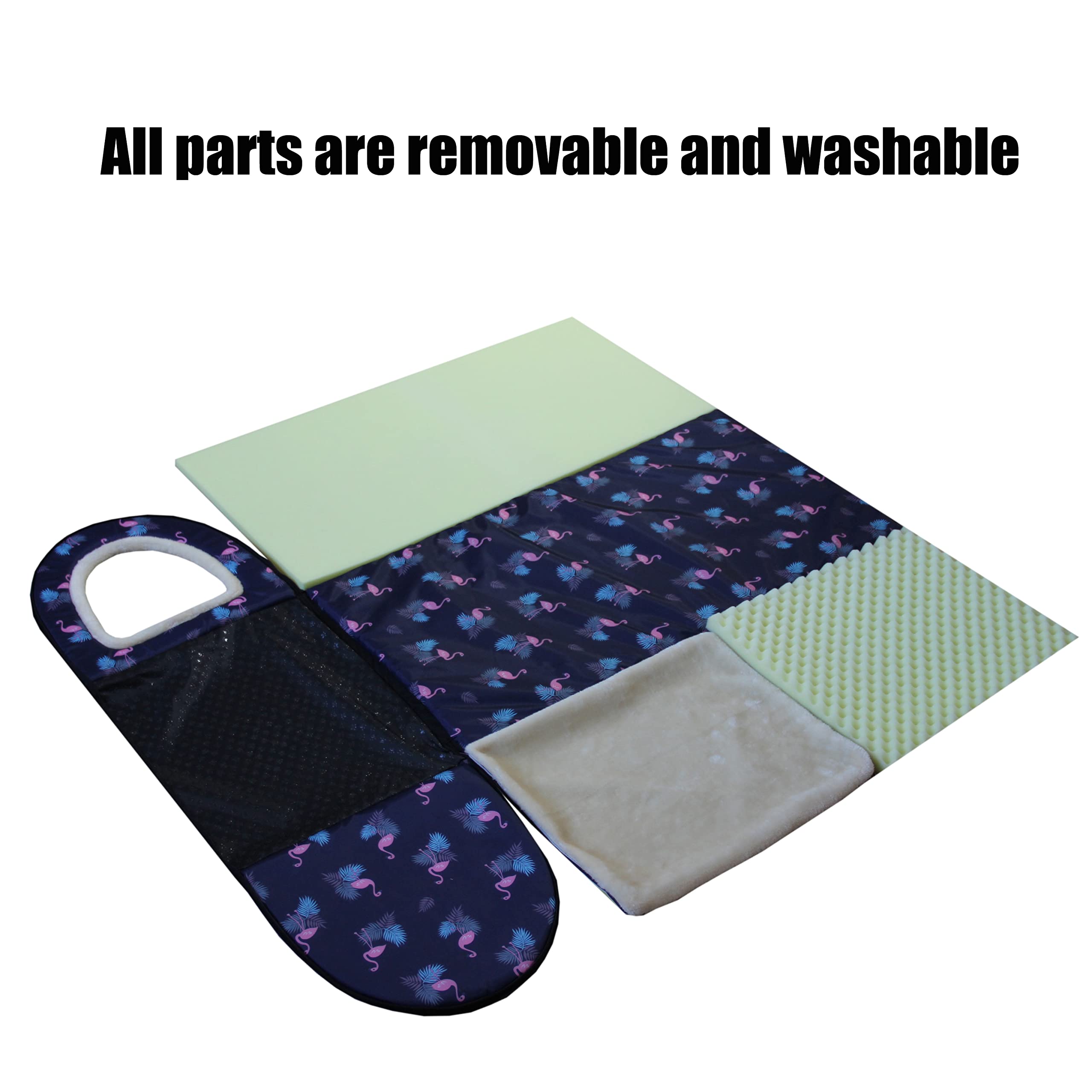 Cat Bed Or Dog Bed,2 Ways To Use,Indoor Pet House With Fluffy Mat,Removable And Washable Cover,Splash-Proof House And Non-Slip B