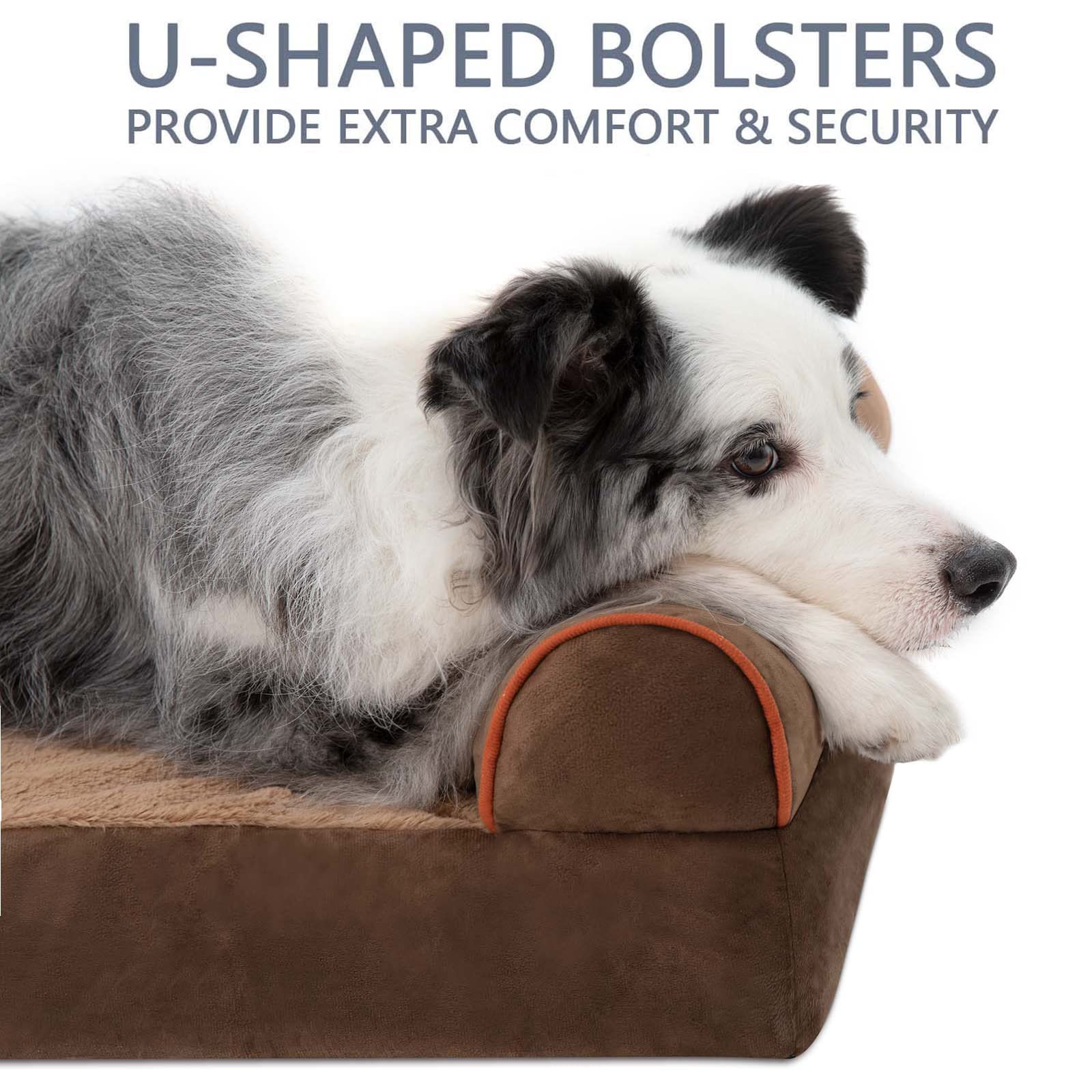 Lazy Lush Xl Orthopedic Dog Bed For Large Dogs, Waterproof Egg Crate Foam Dog Beds With Removable Washable Cover, Xlarge Pet Bed