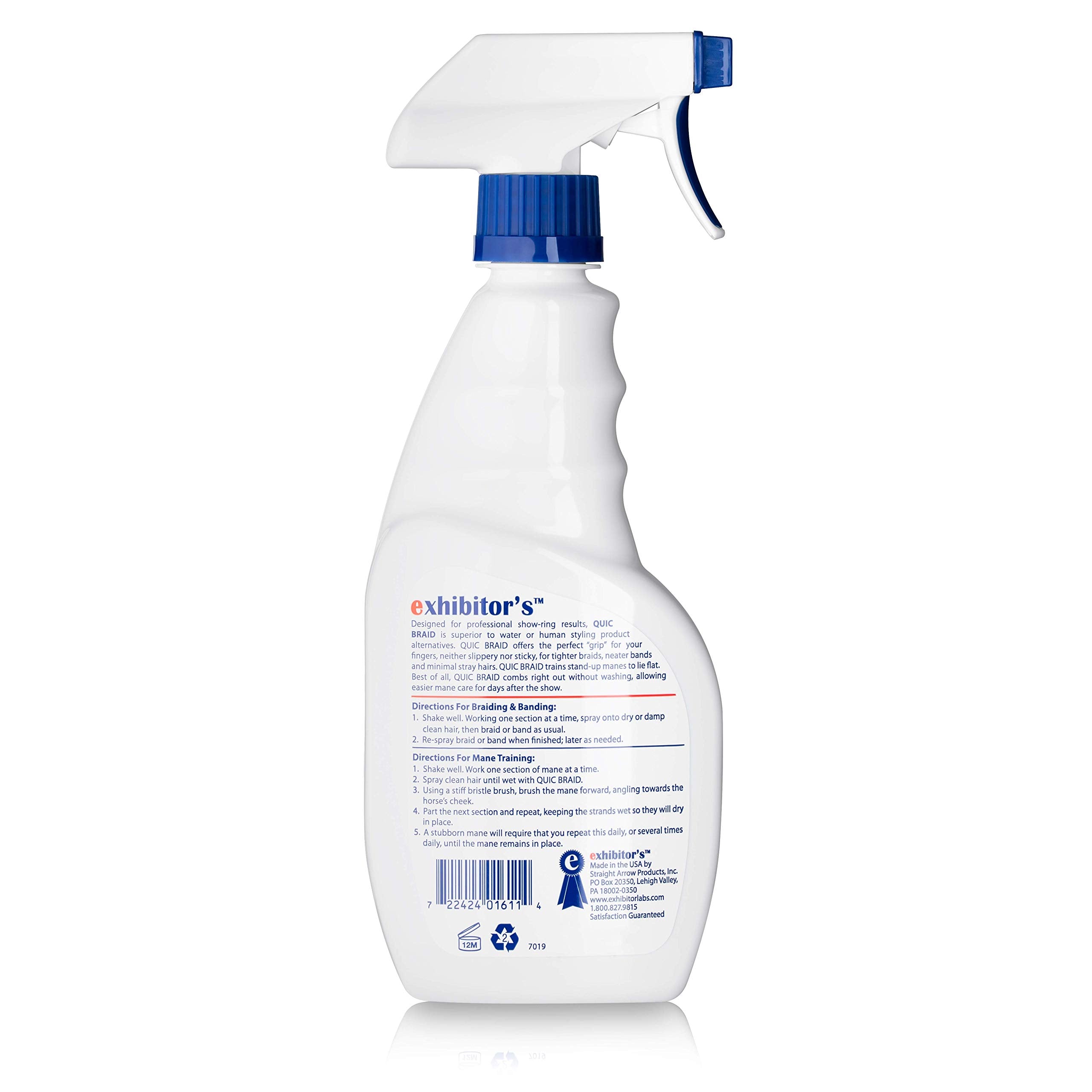 Exhibitor'S Quic Braid For Total Mane & Tail Control 16 Oz Spray