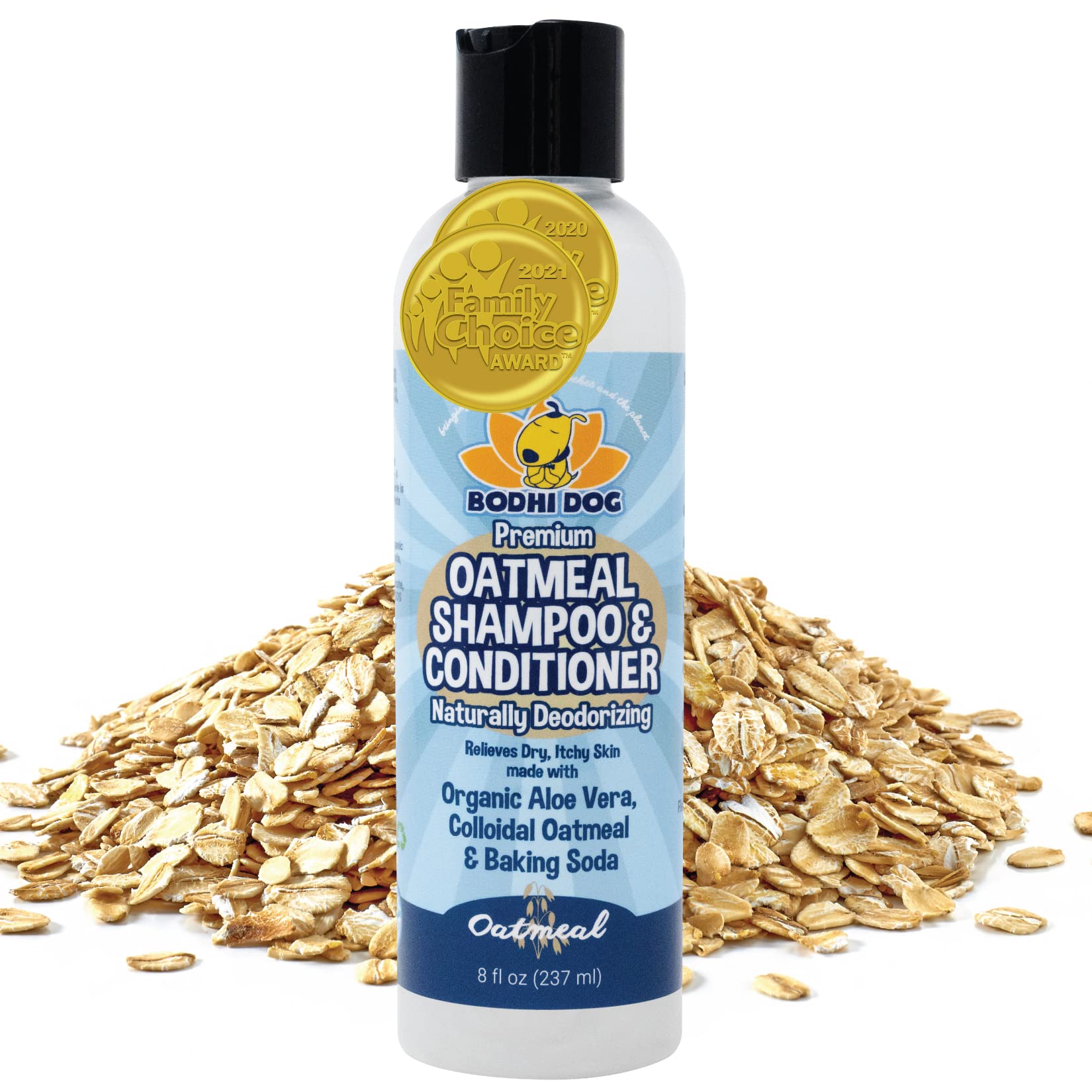 Organic Natural Oatmeal Dog Shampoo and Conditioner | Conditioning Deodorizing Formula for Dogs Cats & Pets | Treatment Wash Soo