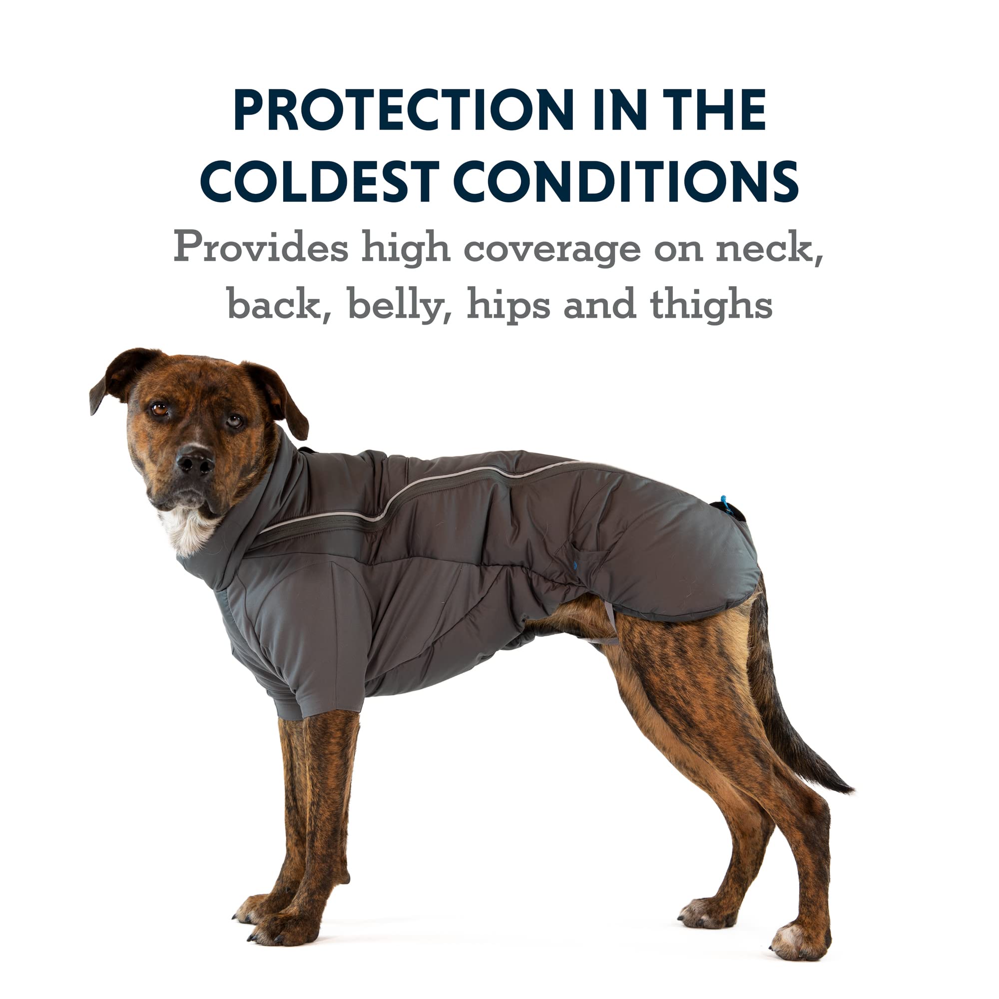 Ruffwear, Furness Dog Jacket, Snow, Ice And Extreme Cold Protection, Twilight Gray, Medium
