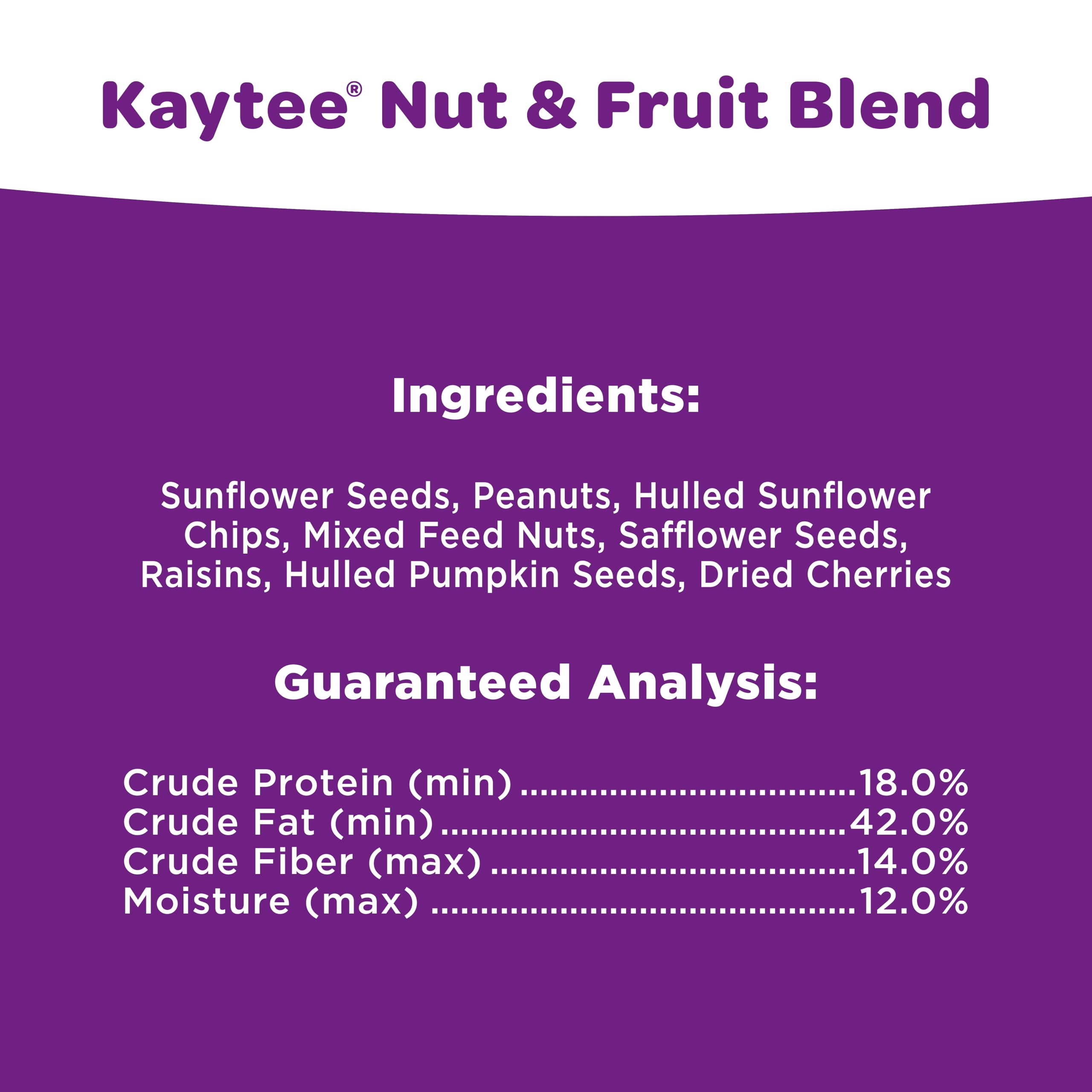 Kaytee Nut & Fruit Wild Bird Seed, 5 lb