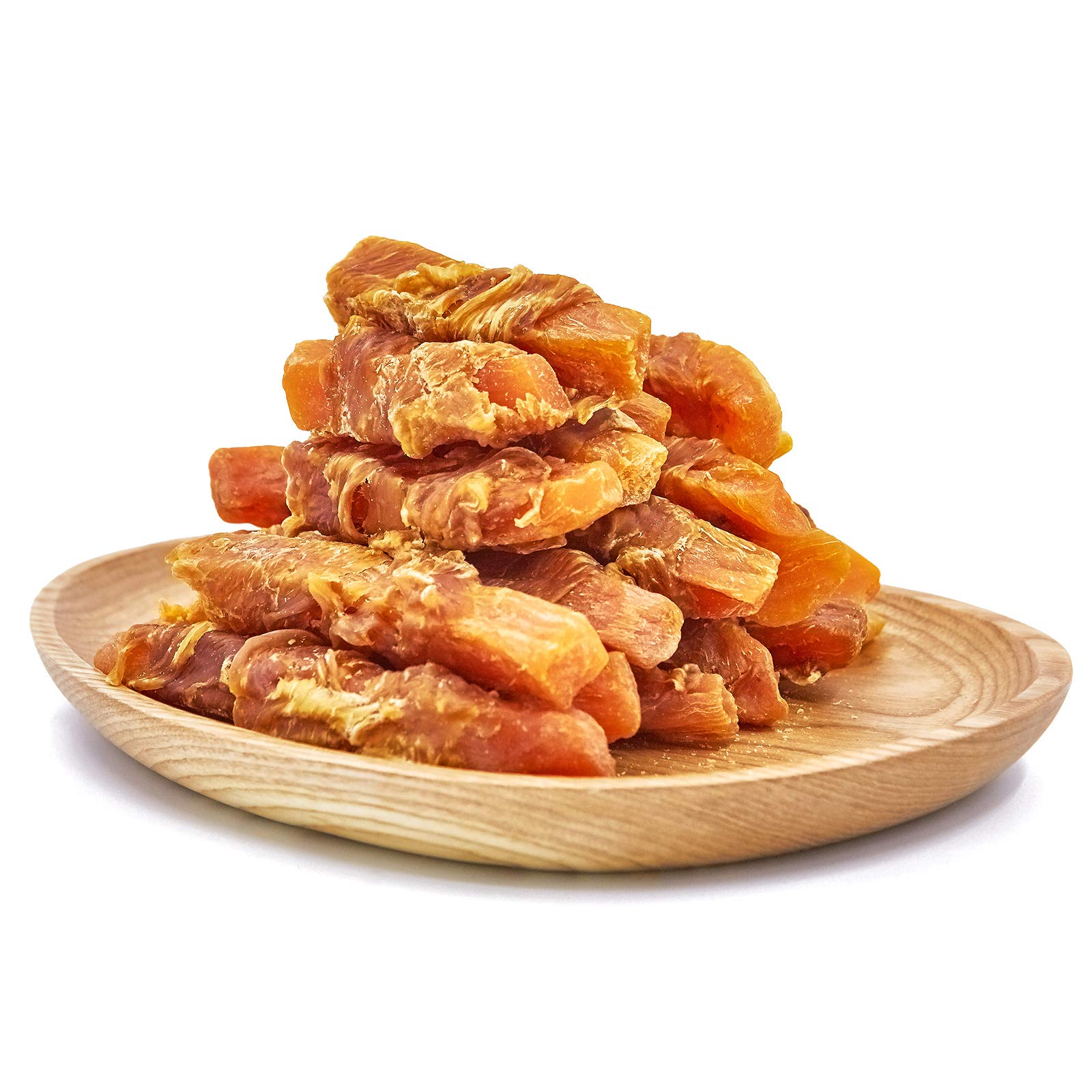 Jungle Calling Dog Treats, Skinless Chicken Wrapped Sweet Potato, Gluten and Grain Free, Chewy Dog Bites for Balanced Nutrition,