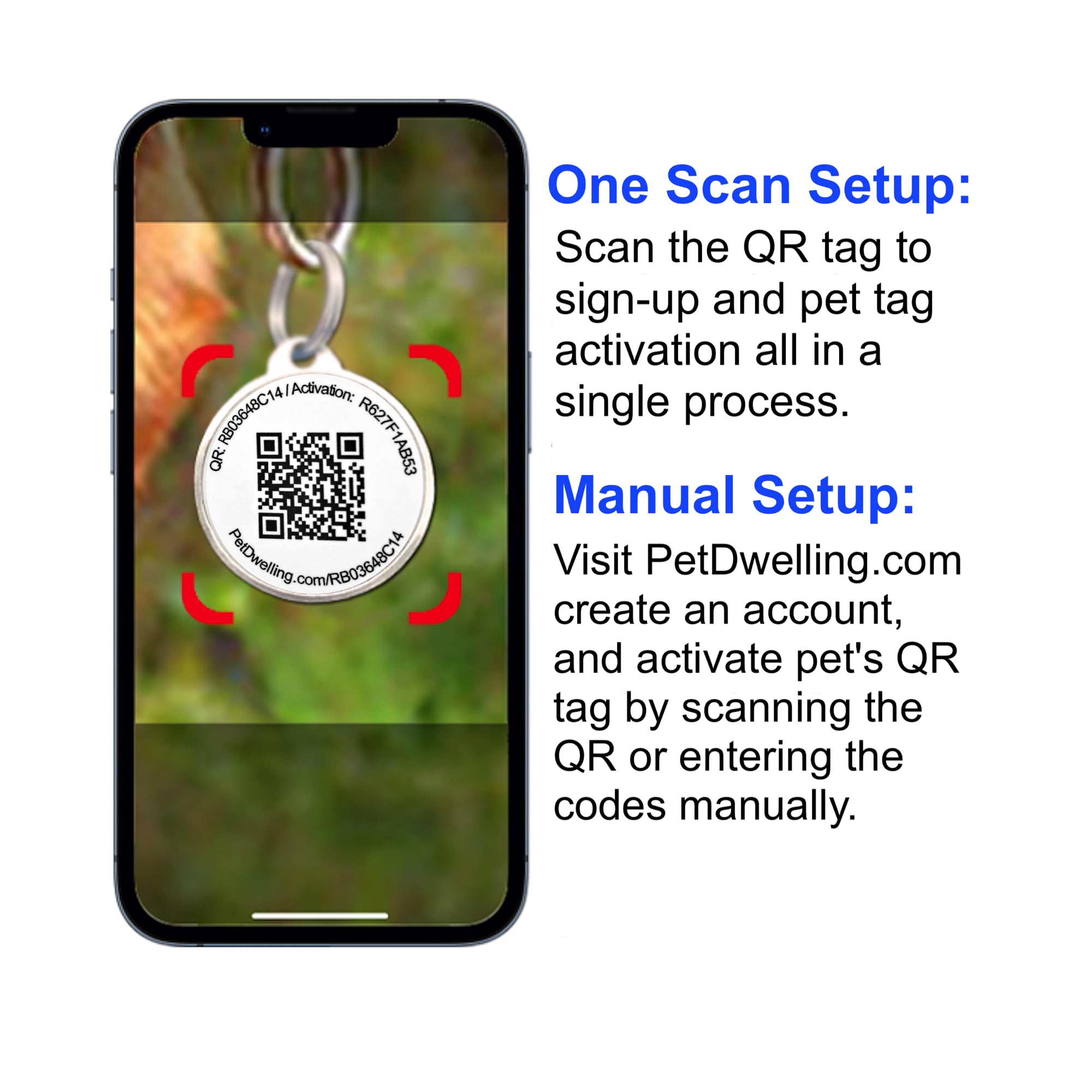 Pet Dwelling Soccer Qr Code Pet Id Tags - Dog Tags And Cat Tags: Instant Online Profile Access And Scan Location Email Alerts