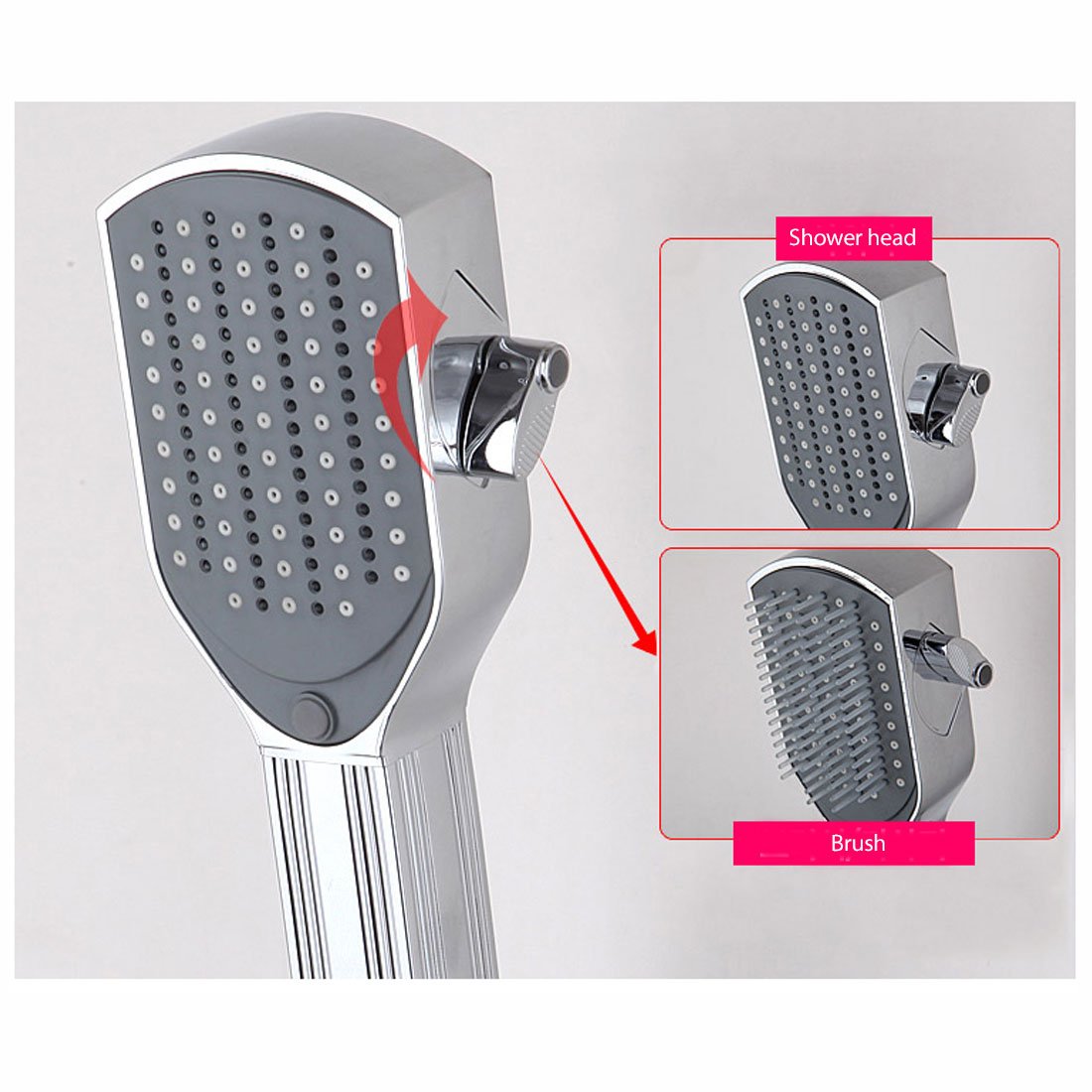 Garasani 2 In 1 Pet Grooming Brush Pet Cat Hair Massager Shower Head