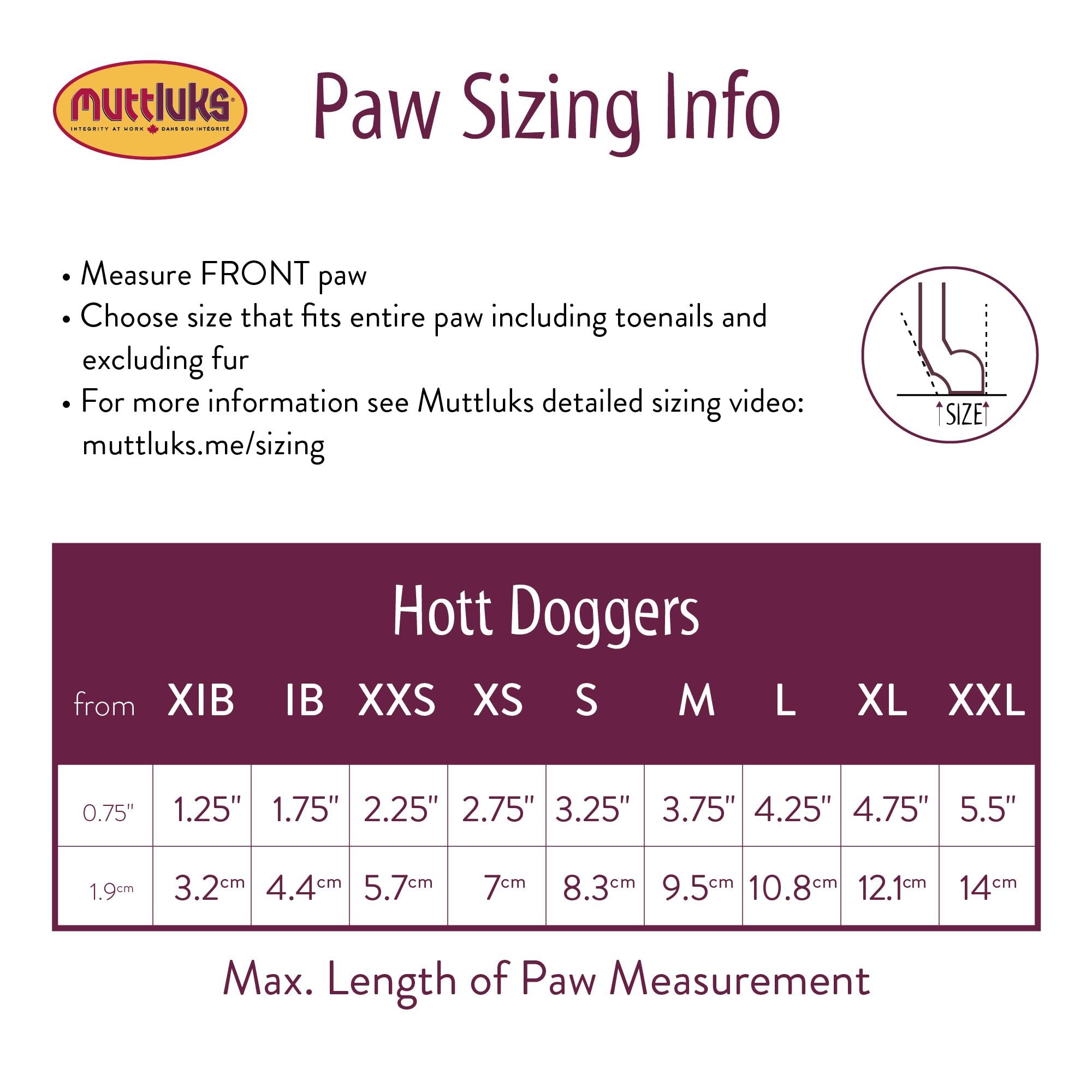Muttluks, Hott Doggers Dog Boots with Non-Skid Vinyl Soles for Indoor or Outdoor Use - 4 Boots