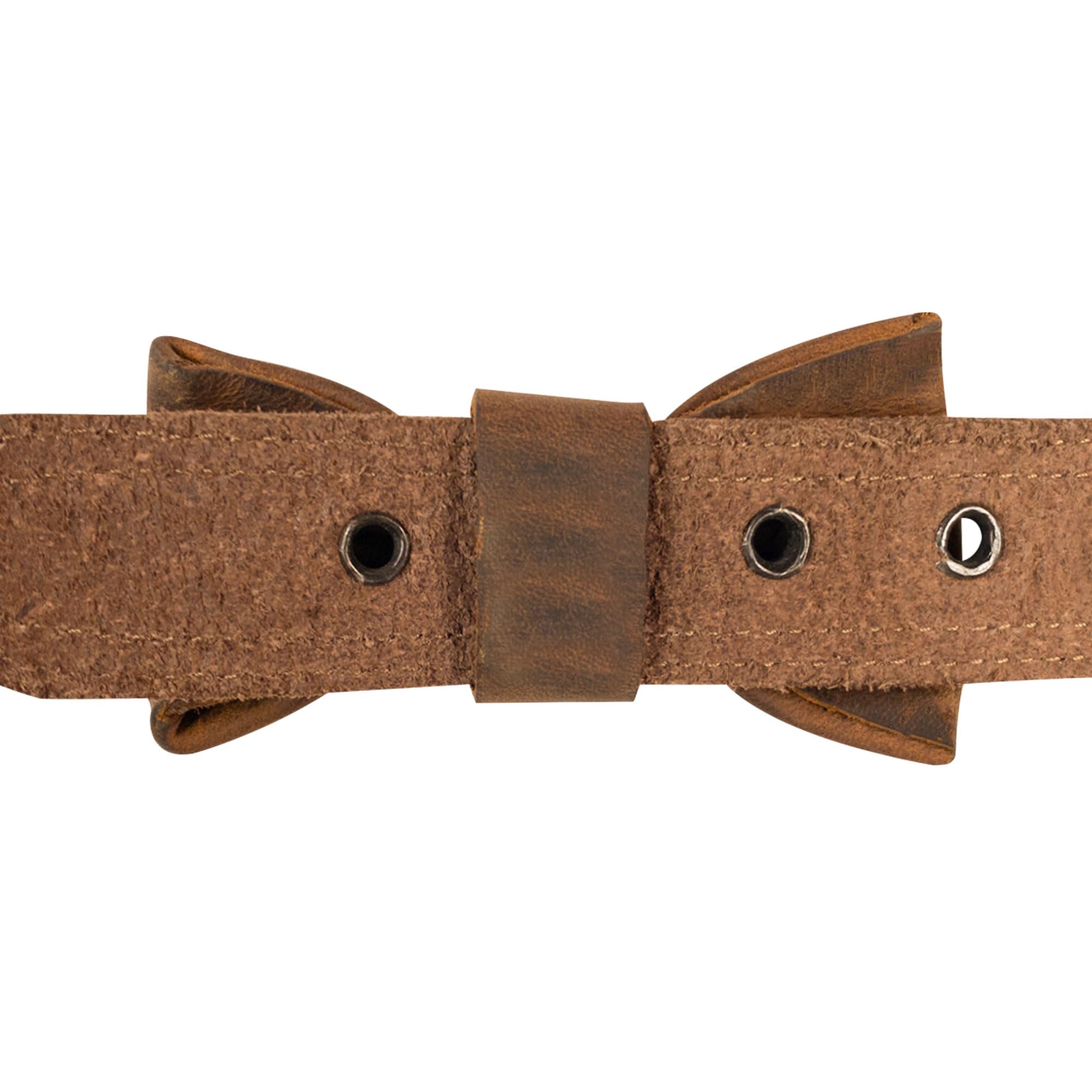 Taco Dog, Leather Bow Tie For Dogs Made From Full Grain Leather - Attaches Onto Most Dog Collars (1.25 In. Wide) (Collar Not Inc