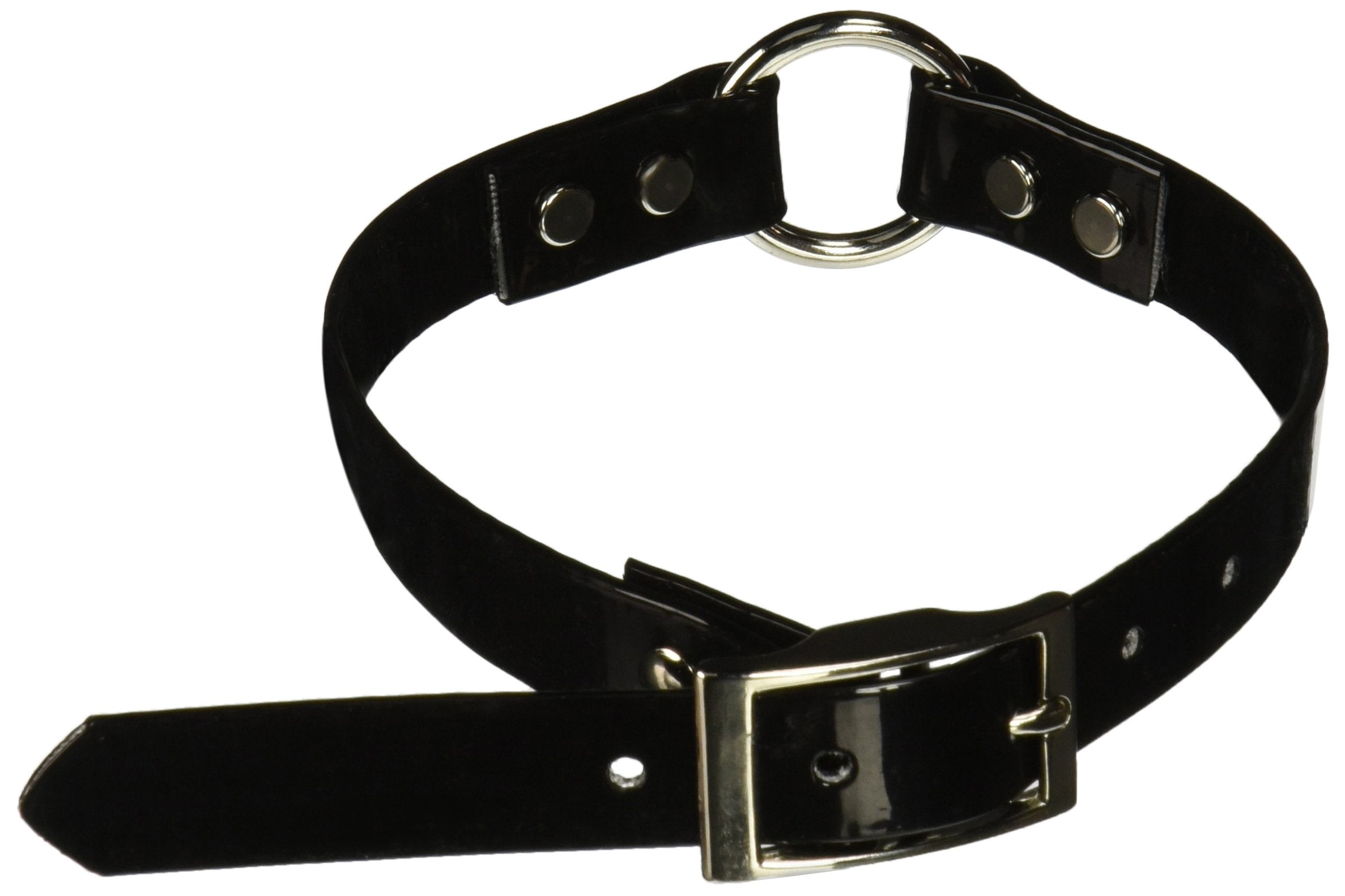 Omnipet Sunglo Ring-In-Center Dog Collar, 3/4' Wide, Black, Fits 13.5'- 17' Neck Sizes, Vibrant Colors & Tough Construction F