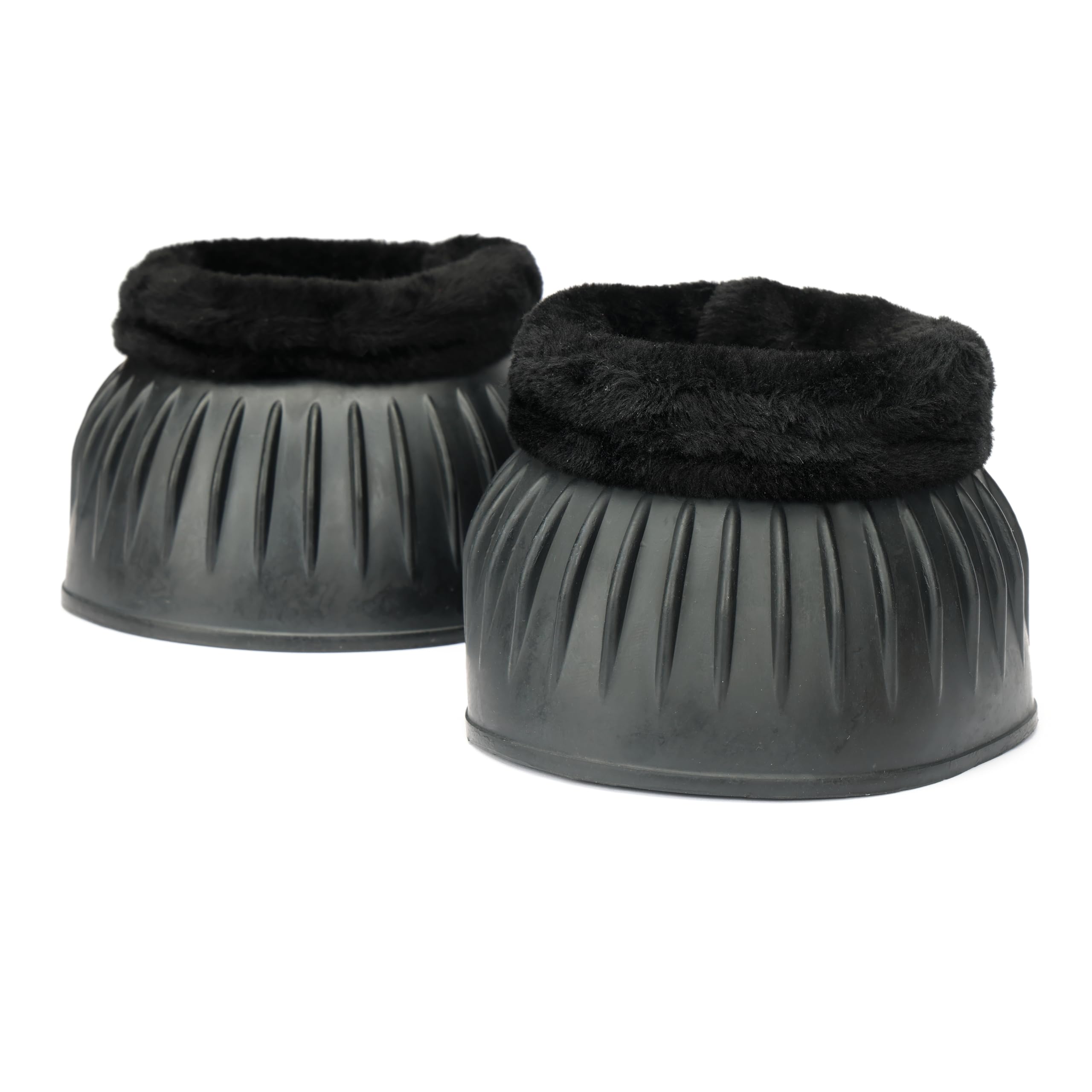 Shires ARMA Fleece Trim Bell Boot (Black, X-Full)