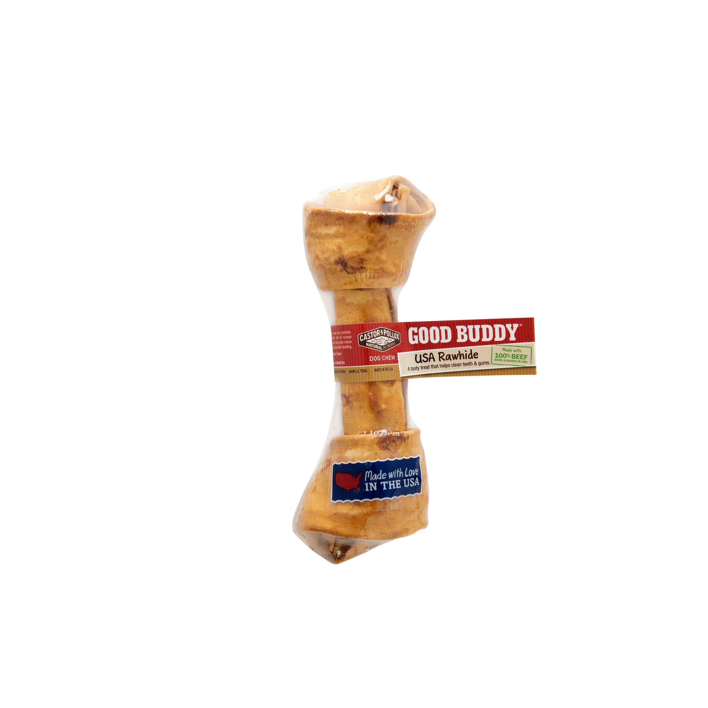Castor & Pollux Good Buddy Dog Treat  Rawhide Bone With Natural Chicken Flavor, 67 Bone  1 ct. Bag