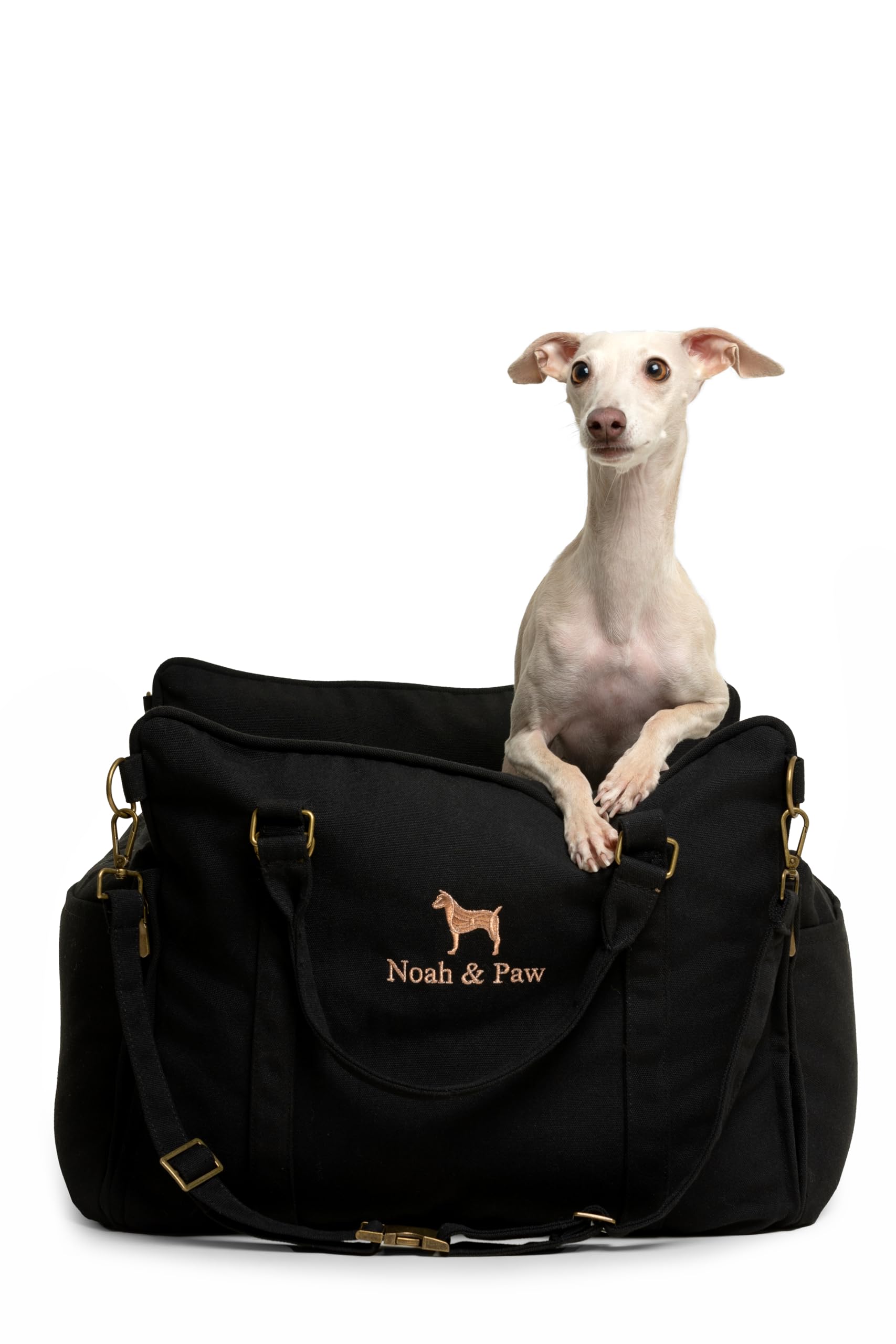 Noah & Paw Dog Car Seat Carrier, Small Dog Car Seat for Small Medium Pets with Harness Clip, 4X Safety Feature, Booster Travel B
