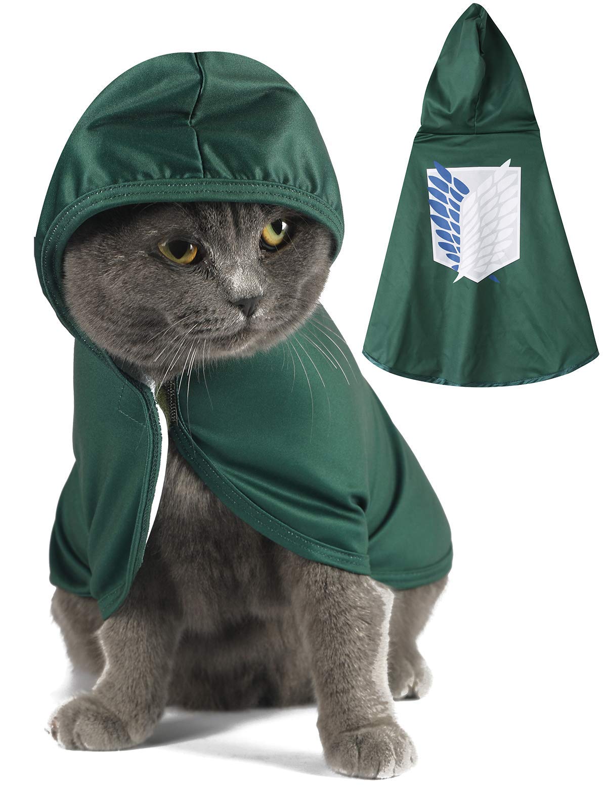 Impoosy Cat Halloween Costume Funny Puppy Clothing Kitten Cosplay Pet Clothes Small Dog Outfits (Small)