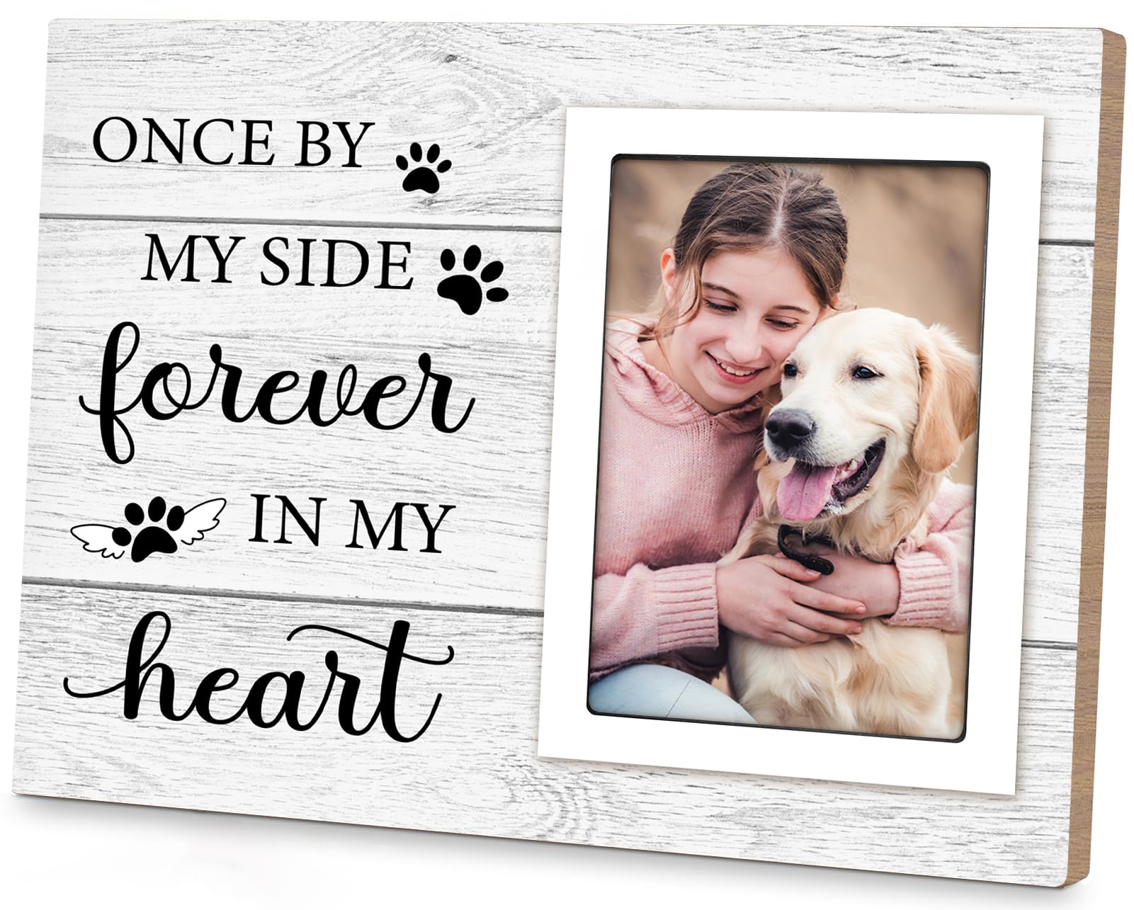 Pet Memorial Gifts For Dogs - Dog Memorial Gifts Picture Frame - Lost Of Pet Sympathy Present, Pet Loss Remembrance Gift, Cat Pa