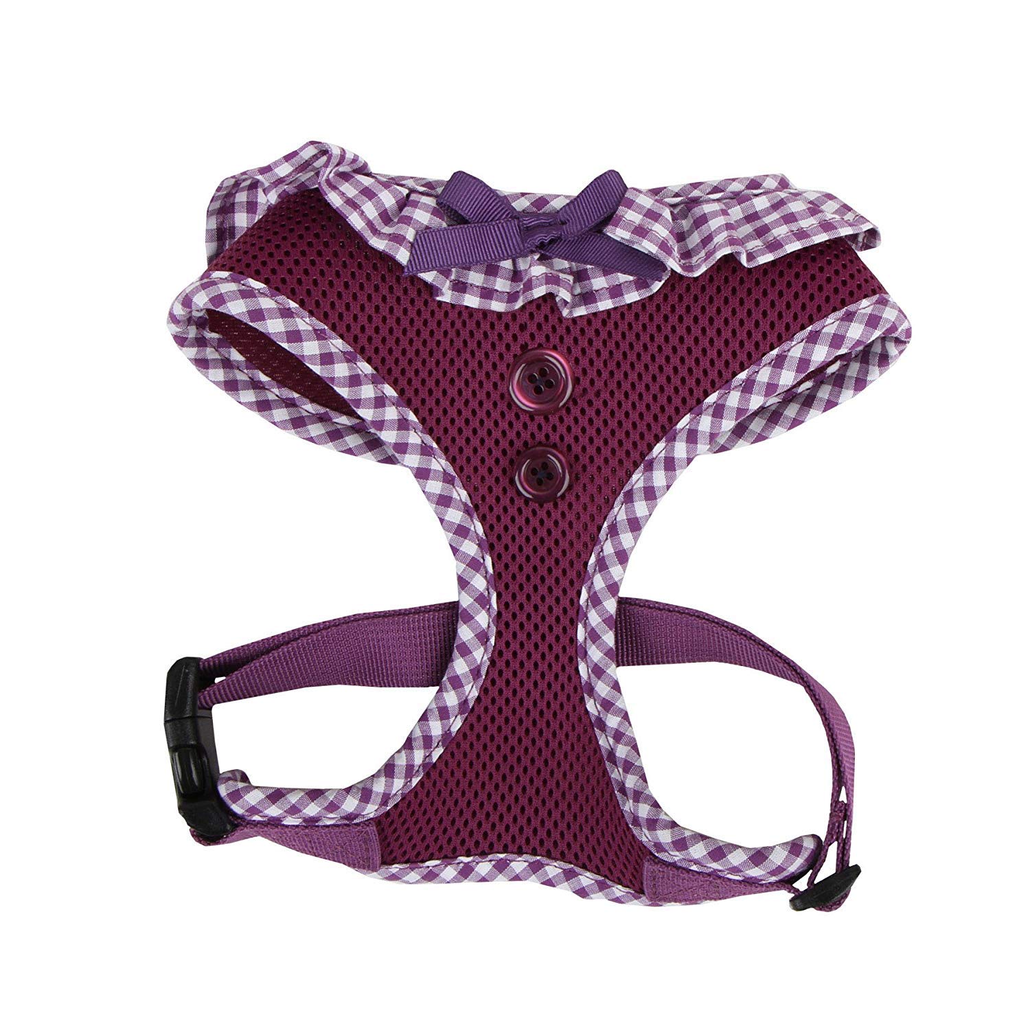 Authentic Puppia Vivien Harness, Purple, Medium