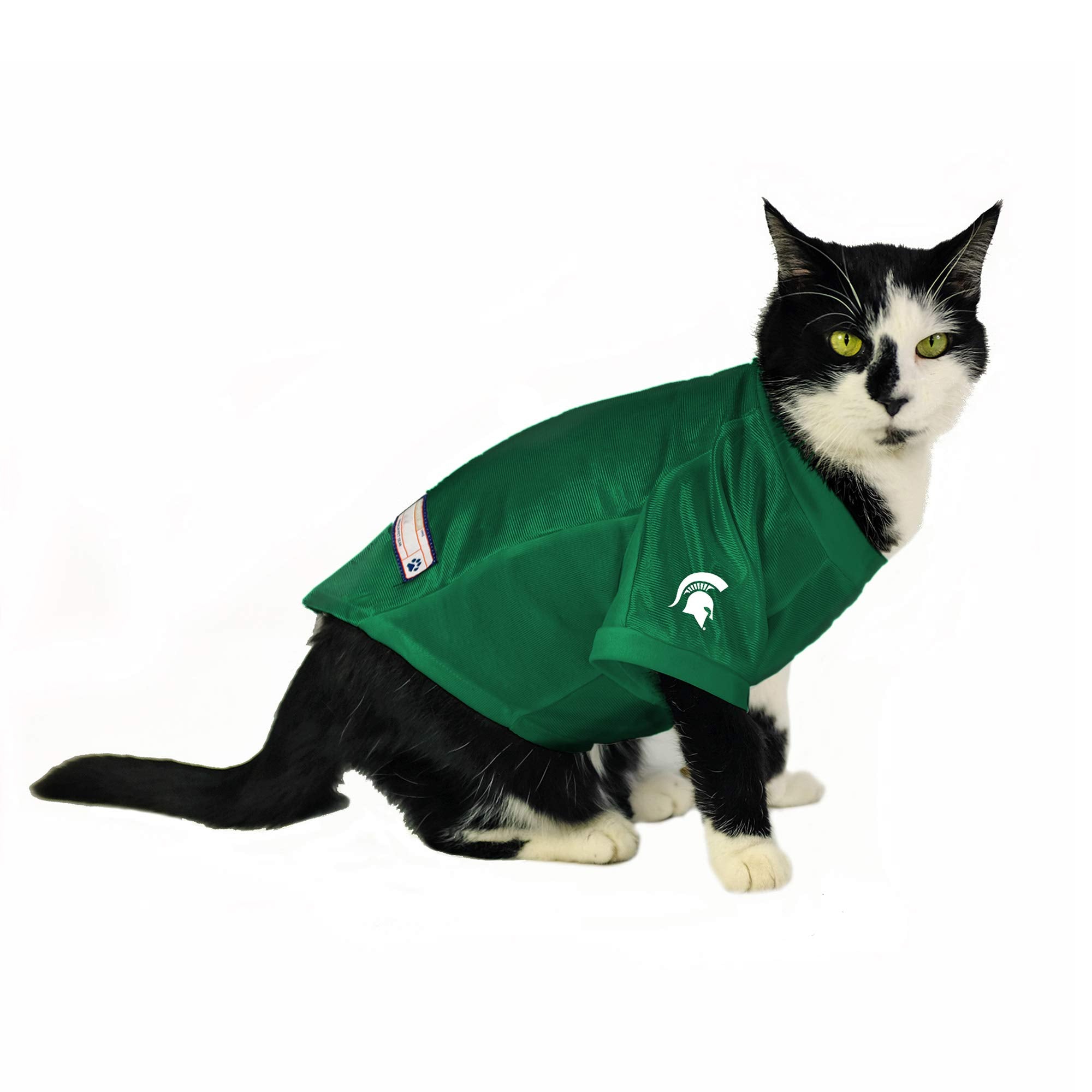 Michigan State Spartans Pet Jersey Stretch Size M - Special Order