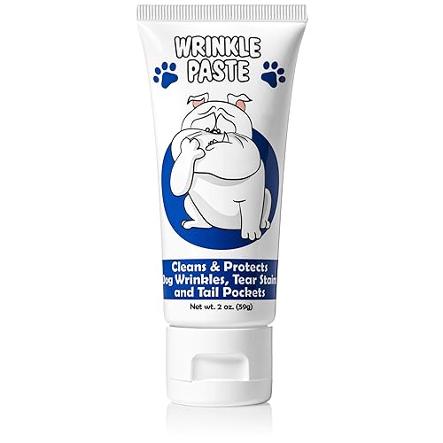 Squishface Wrinkle Paste for Dogs - Anti-Itch Tear Stain Remover & Bulldog Cream, 2 Oz, Multi, Ideal for Bulldogs, Pugs & French Bulldogs