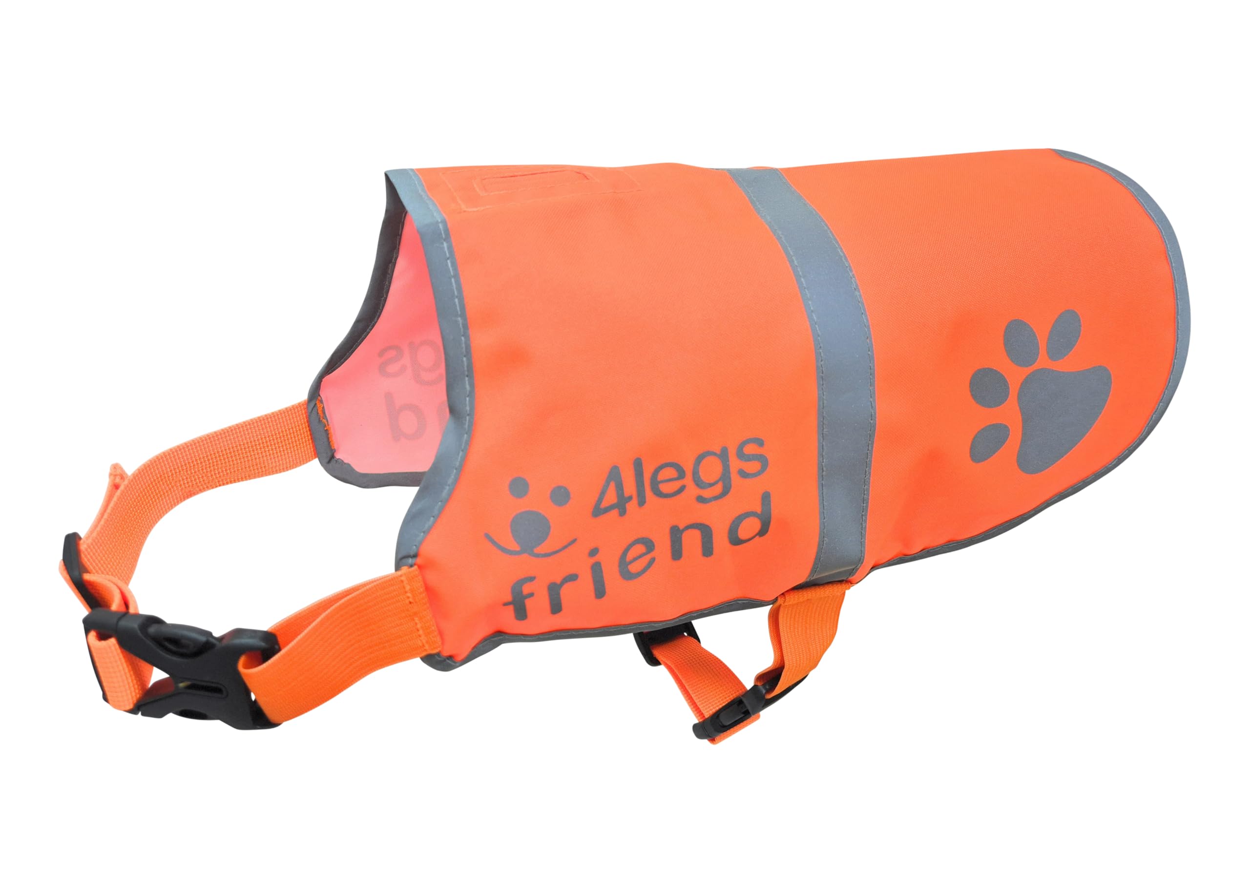 Upgraded Reflective Dog Vest. Hi-Visibility, Fluorescent Blaze Orange Dog Vest Helps Protect Your Best Friend. Safeguard Your Pu