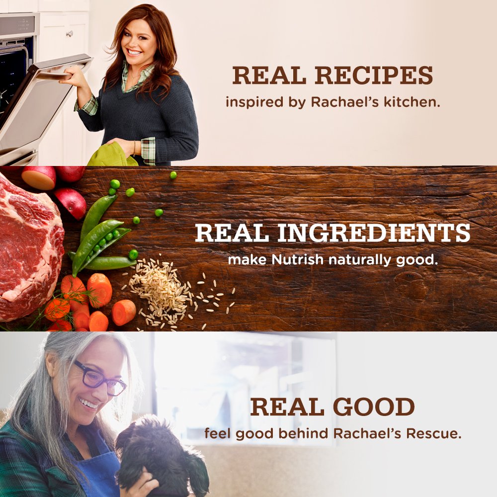 Nutrish Rachael Ray Premium Natural Wet Dog Food with Added Vitamins & Minerals, Savory Favorites Variety Pack, 8 Ounce Tub (Pac