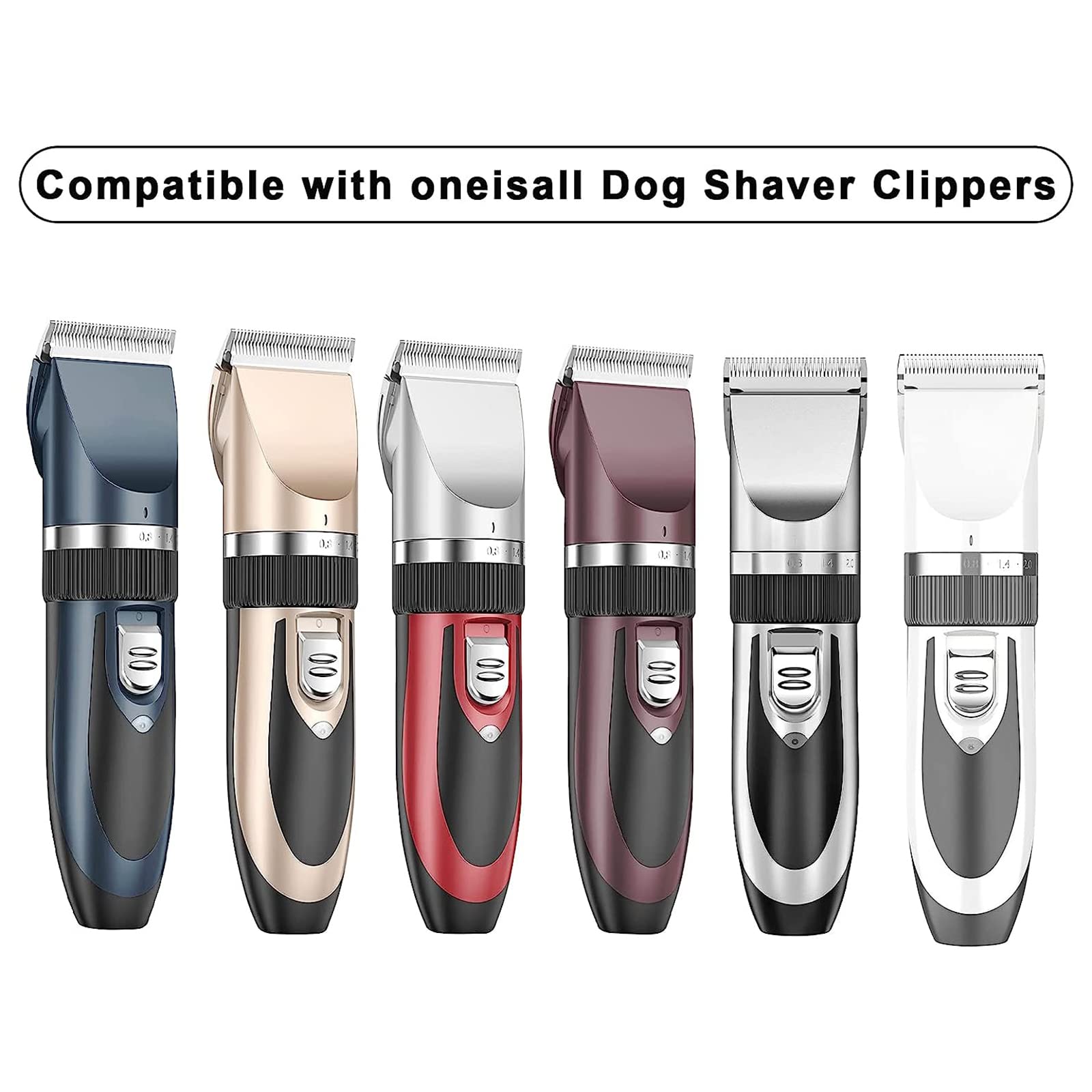 DODAER Dog Clippers Replacement Blade Set - Low Noise, Cut Length 0.5MM/3MM/6MM, 3 Count