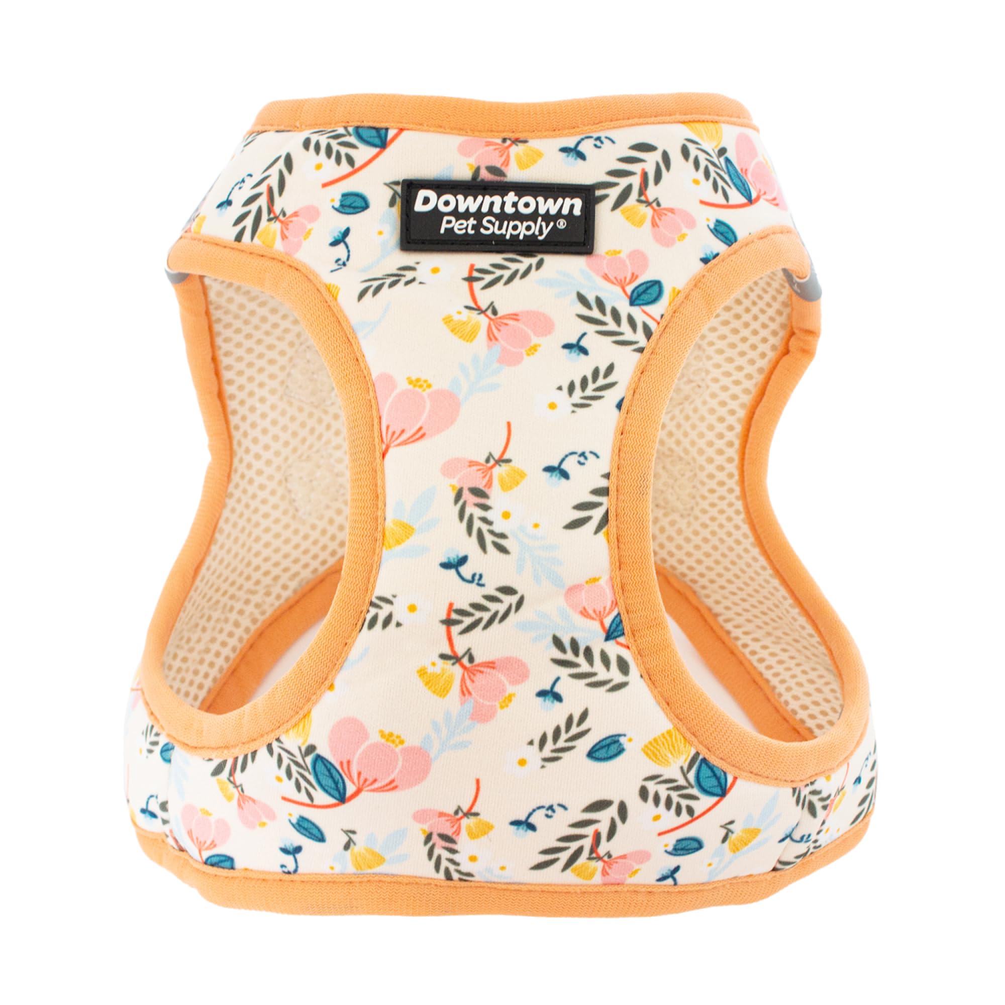 Downtown Pet Supply Step In Dog Harness For Small Dogs No Pull, Large, Floral - Adjustable Harness With Padded Mesh Fabric And R