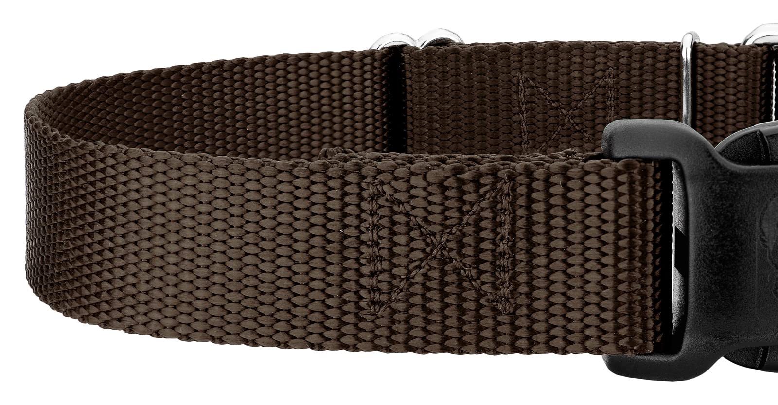 Country Brook Petz - Made In The Usa - Durable Nylon Martingale With Deluxe Buckle - 30+ Vibrant Color Options (Brown, 5/8 Inch,