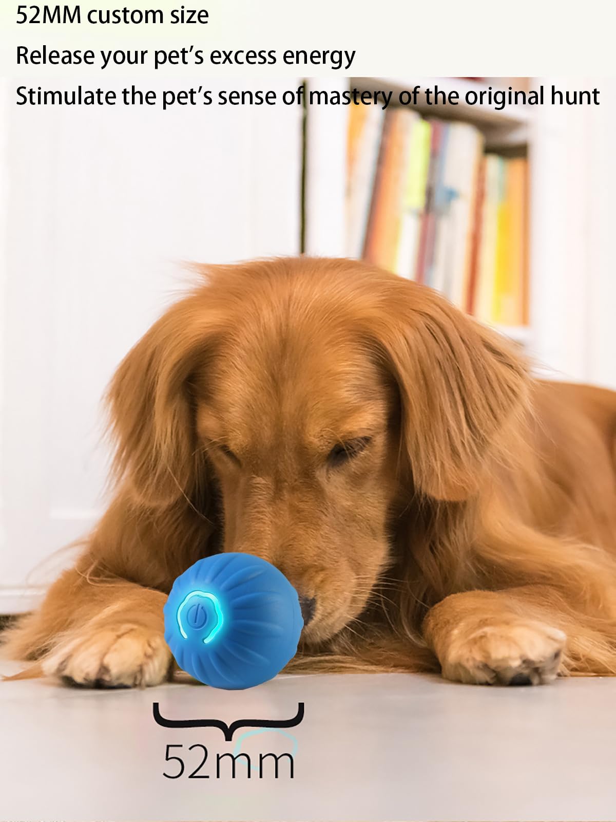 Winb Interactive Led Dog Ball (2 Inch)- Usb Rechargeable Motion-Activated Rolling Toy For Small Dogs, Dogs Ball Play And Wicked