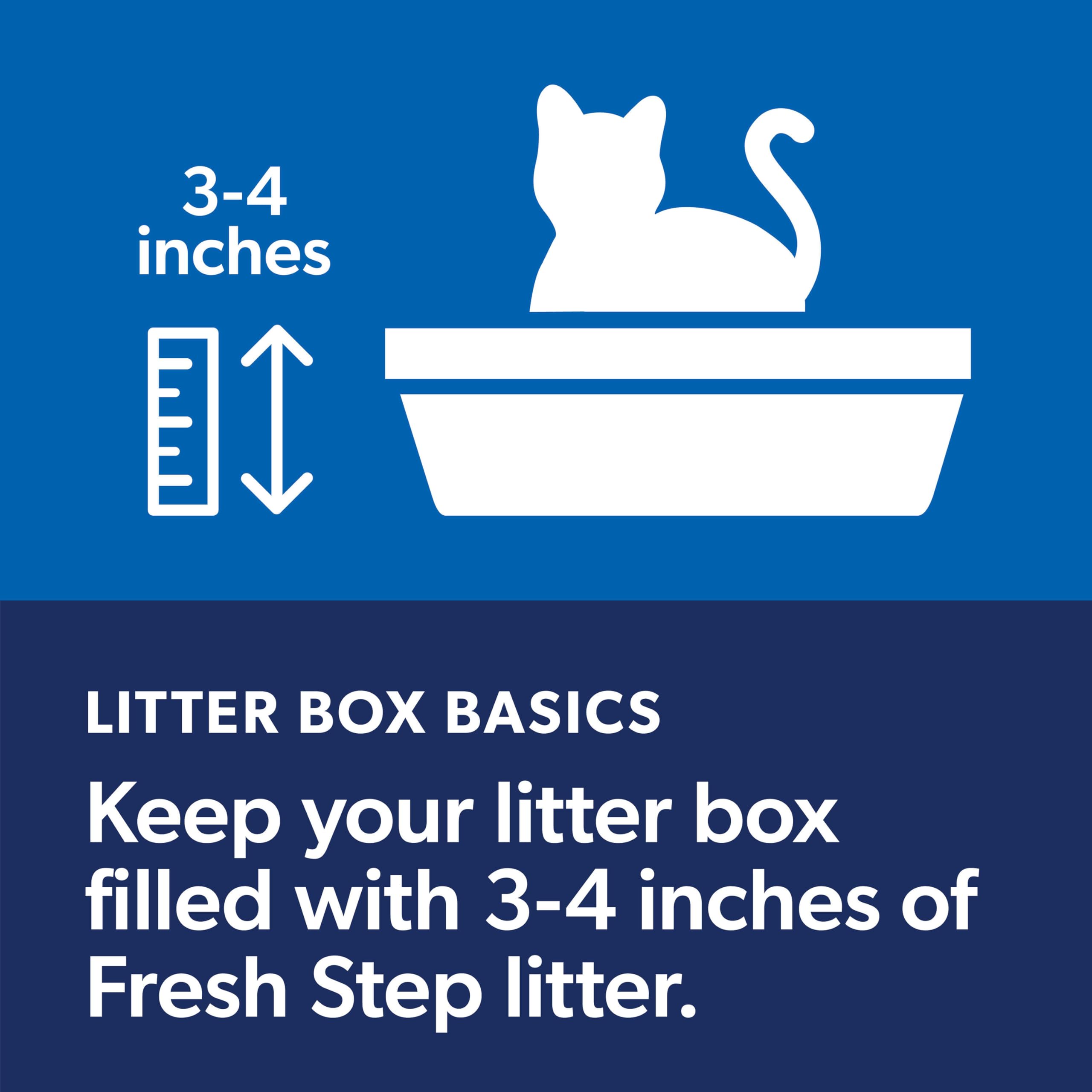Fresh Step Clean Paws Cat Litter With Febreze Freshness With Febreze Gain Scent, Low-Tracking Clumping Litter With Guaranteed Od