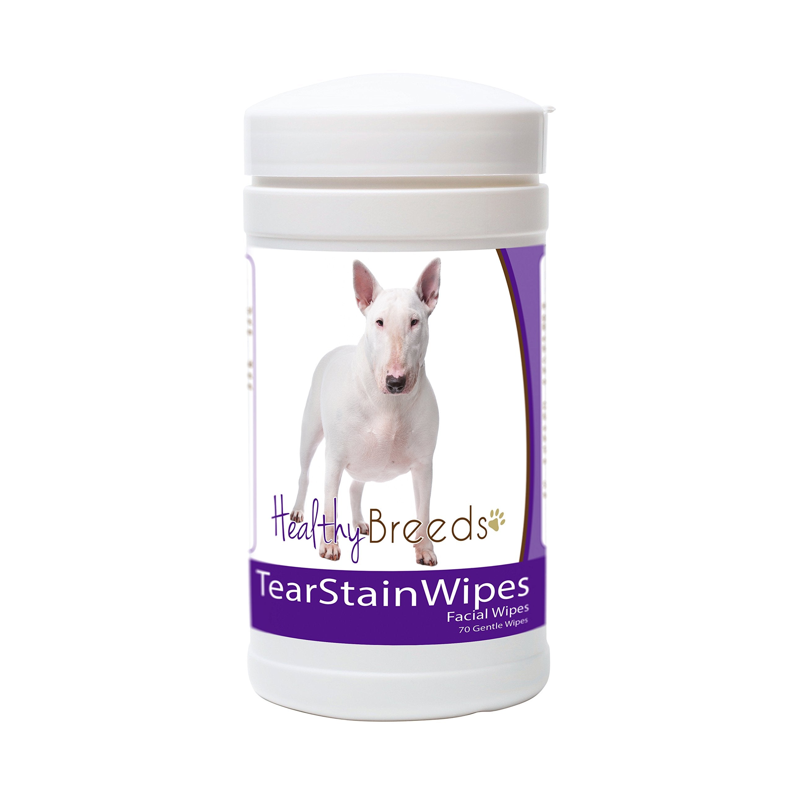Healthy Breeds Bull Terrier Tear Stain Wipes 70 Count