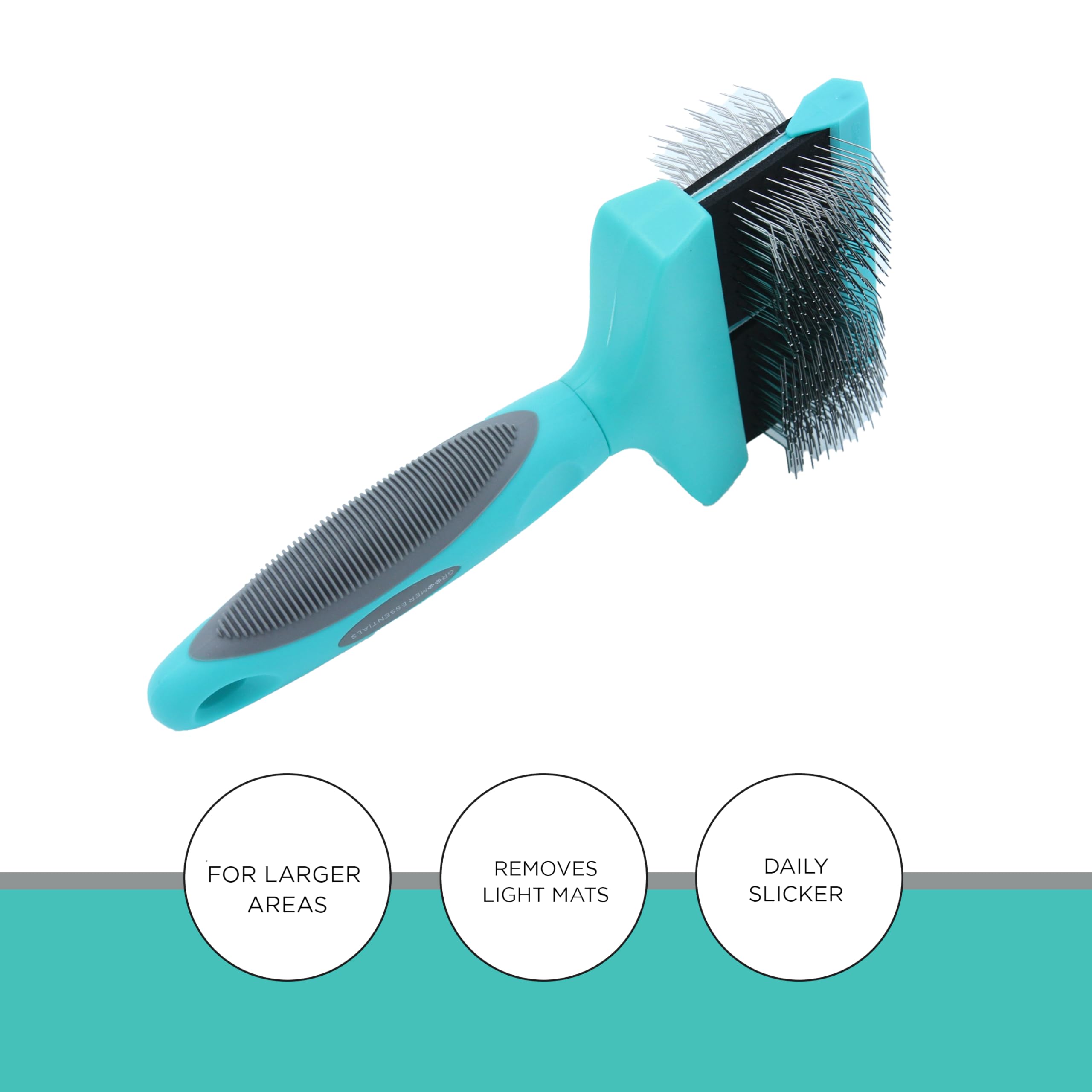 Groomer Essentials Flexible Slicker Brush - Double/Soft