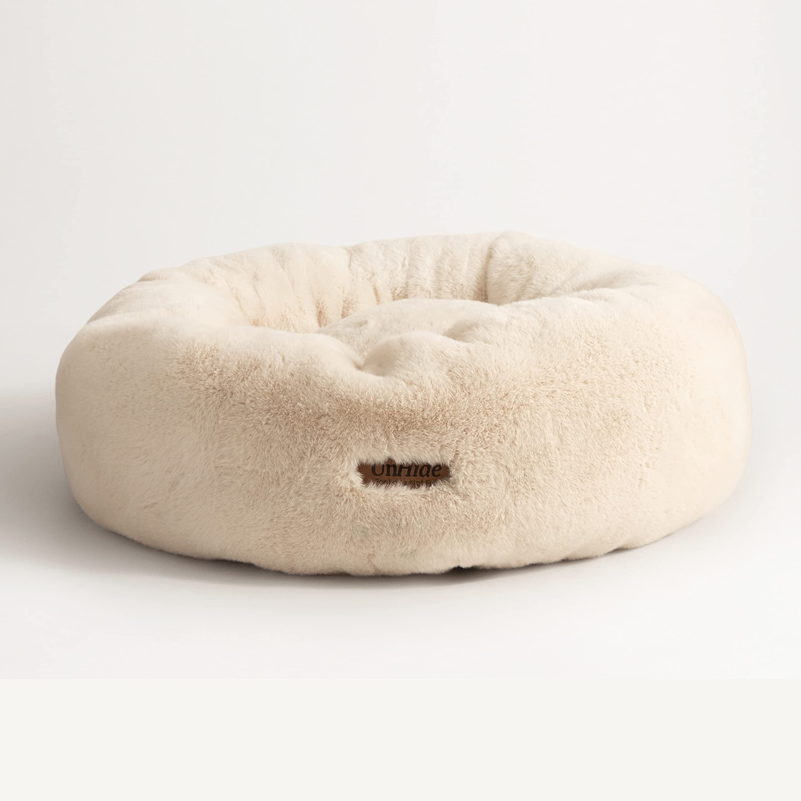 Unhide Floof Pet Bed - Large (35'' X 12'') - Extra Soft Dog Bed - Removable Faux Fur Cover - Machine Washable - Helps Ease Pet A