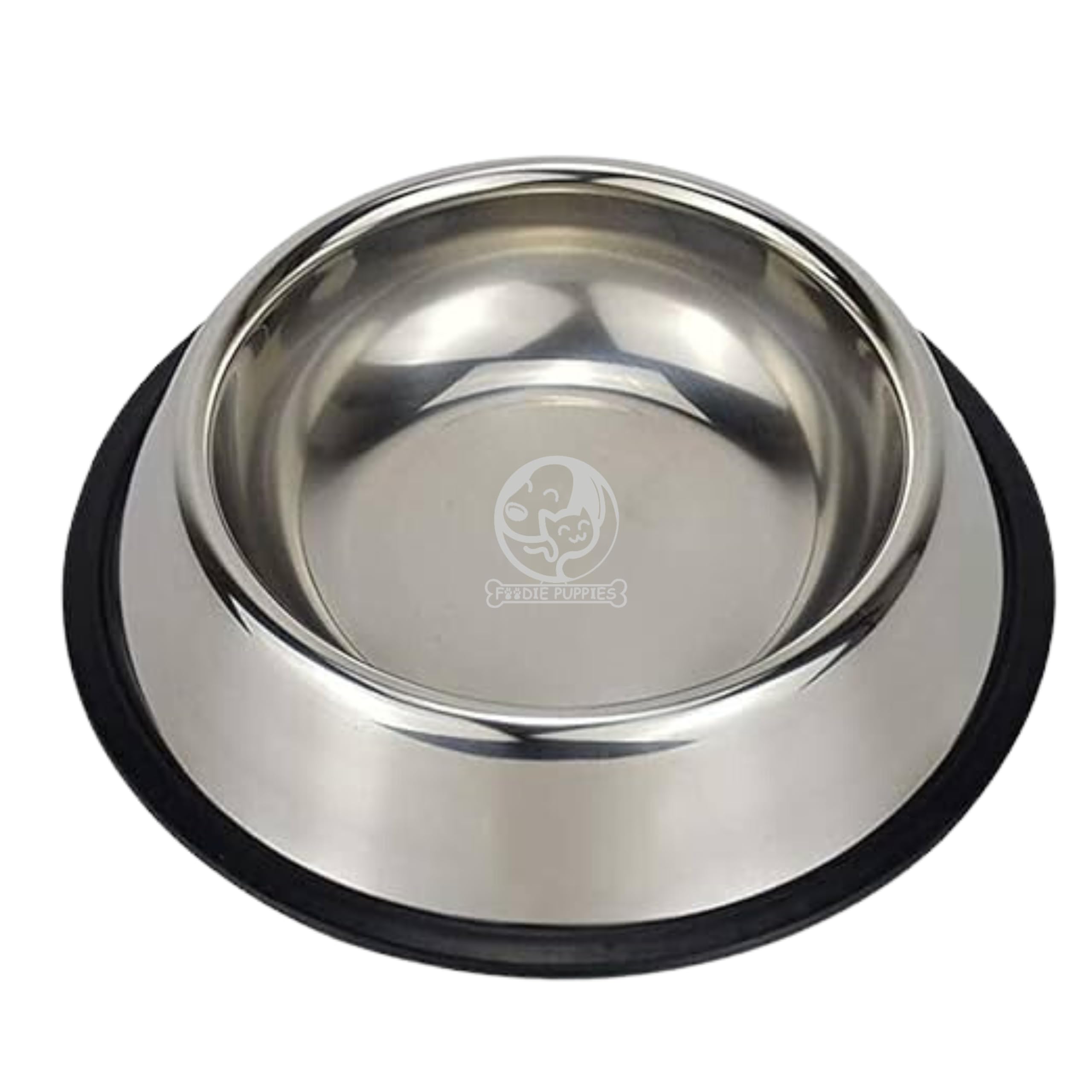 Foodie Puppies Pet Feeding Stainless Steel Bowl For Dogs, Cats & Any Pets  1800Ml, Large I NonSkid Rubber Bottom Food/Water Bo