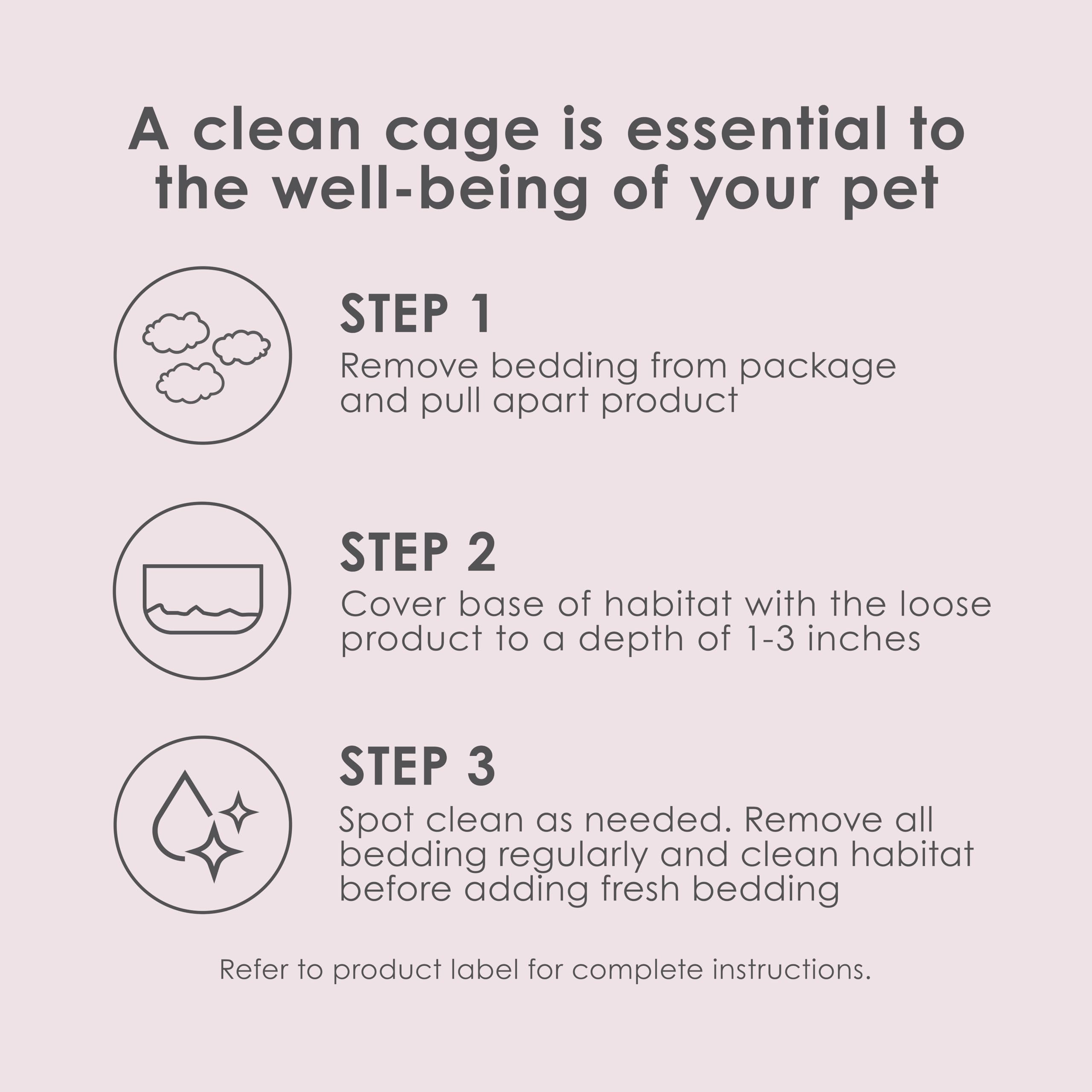 Kaytee Clean & Cozy Colors, Small Animal Bedding With Extreme Odor Control, Plum, 24.6 Liters