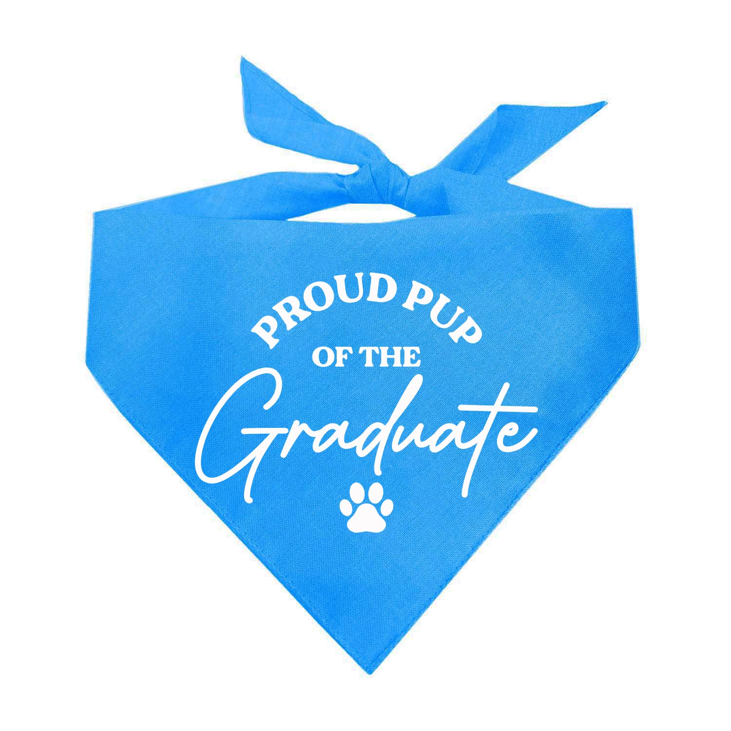 Proud Pup Of The Graduate Graduation Class Of 2024 Dog Bandana (737 Turquoise, One Size)