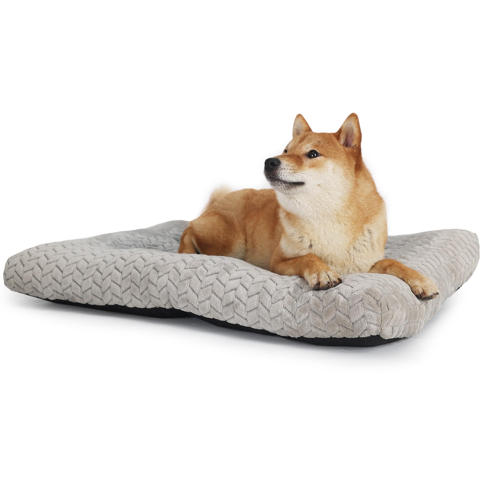 Necesitar 30 Inch Dog Crate Bed For Medium Dogs Washable Soft And Fluffy Kennel Pad Fit Cages With Anti-Slip Pet Pillow Cushion 