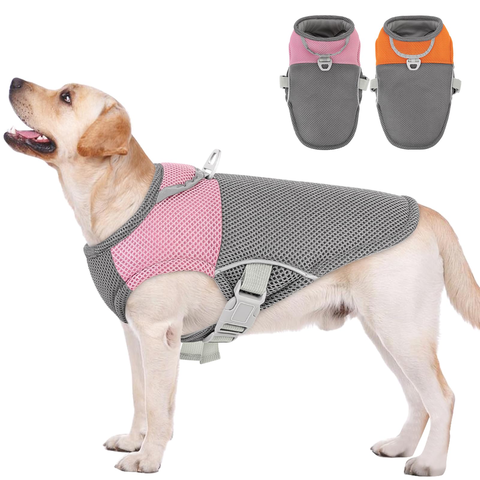 Aofitee Cooling Vest For Dogs, Breathable Dog Cooling Vest With Harness D-Ring, Dogs Uv Protection Shirt Pet Cooler Jacket, Ligh