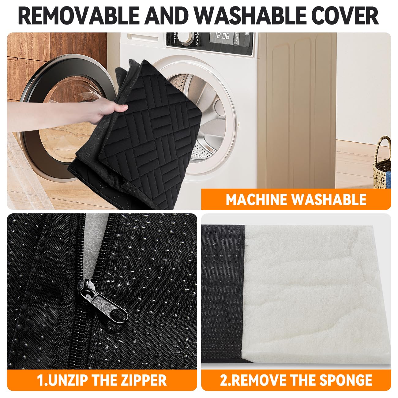 Yjgf Dog Mat For Back Seat Extender For Dogs,Dog Bed For Car Back Seat,Pet Mattress For Hard Bottom Car Seat Cover For Dogs (Bla