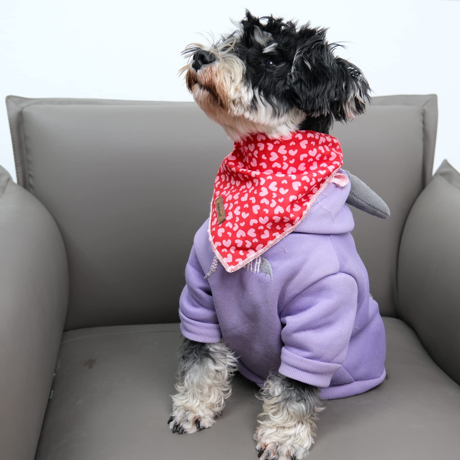 Babole Pet Valentine'S Day Dog Bandanas, 1Pc Pink Red Love Washable Square Dog Scarfs For Small Medium Large Dogs Adjustable Dog