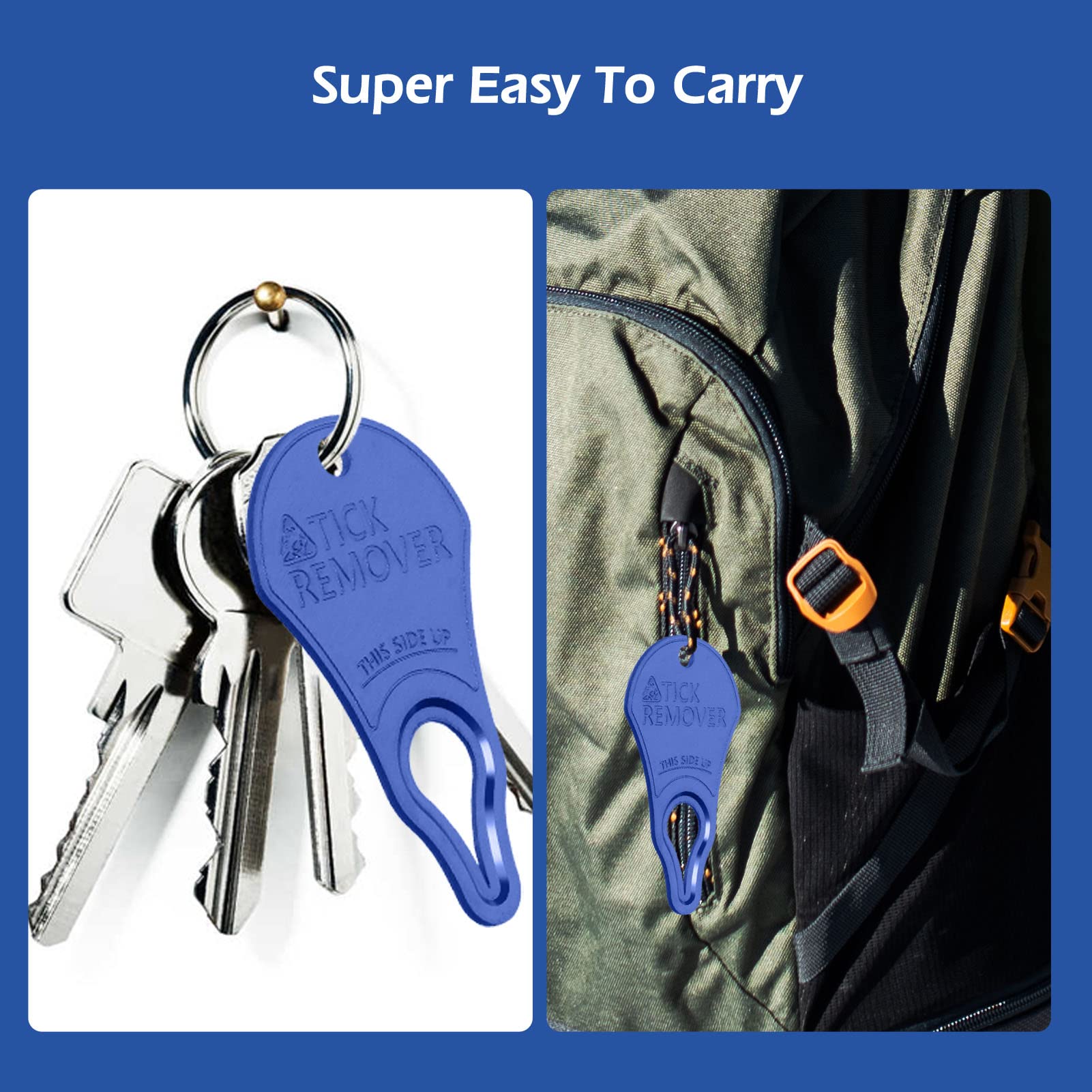Anblak 3 Pack Tick Remover Tool - Portable, Pain-Free Removal for Pets & Humans, Model TRA
