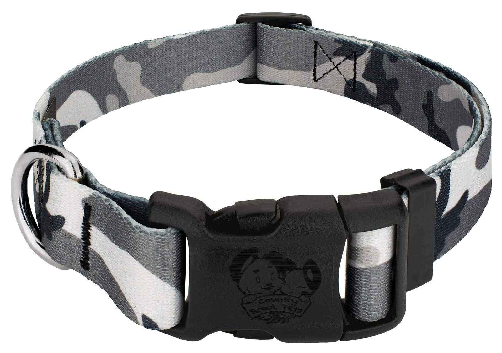 Country Brook Petz - Urban Camo Deluxe Dog Collar - Made In The U.S.A. - Camouflage Collection With 16 Rugged Designs (1/2 Inch,