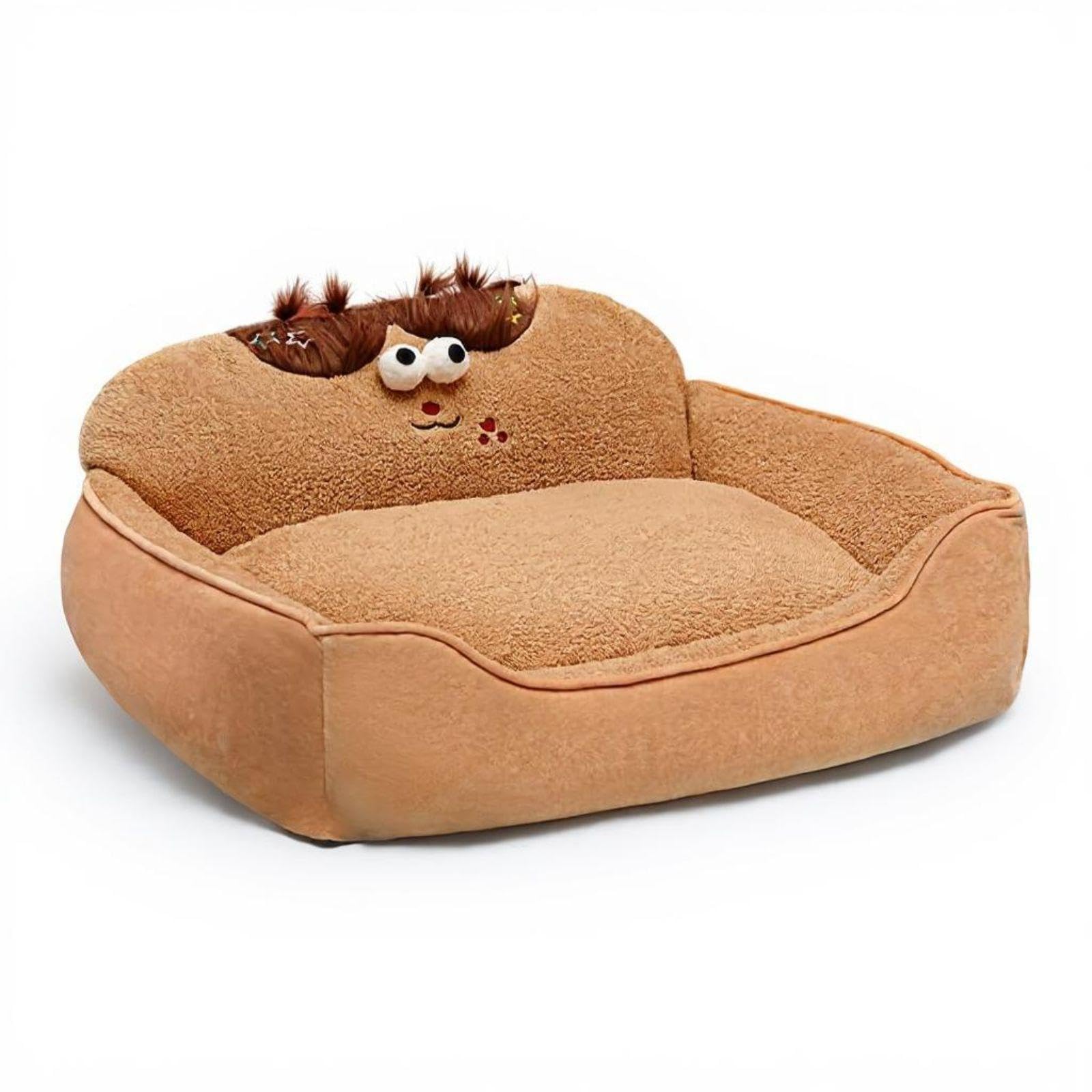 ZOOMELLA Orthopedic Dog Bed, intermediate Size, cleanable Removable Cover, Comfortable Couch Sofa, NonSlip Bottom American Girl